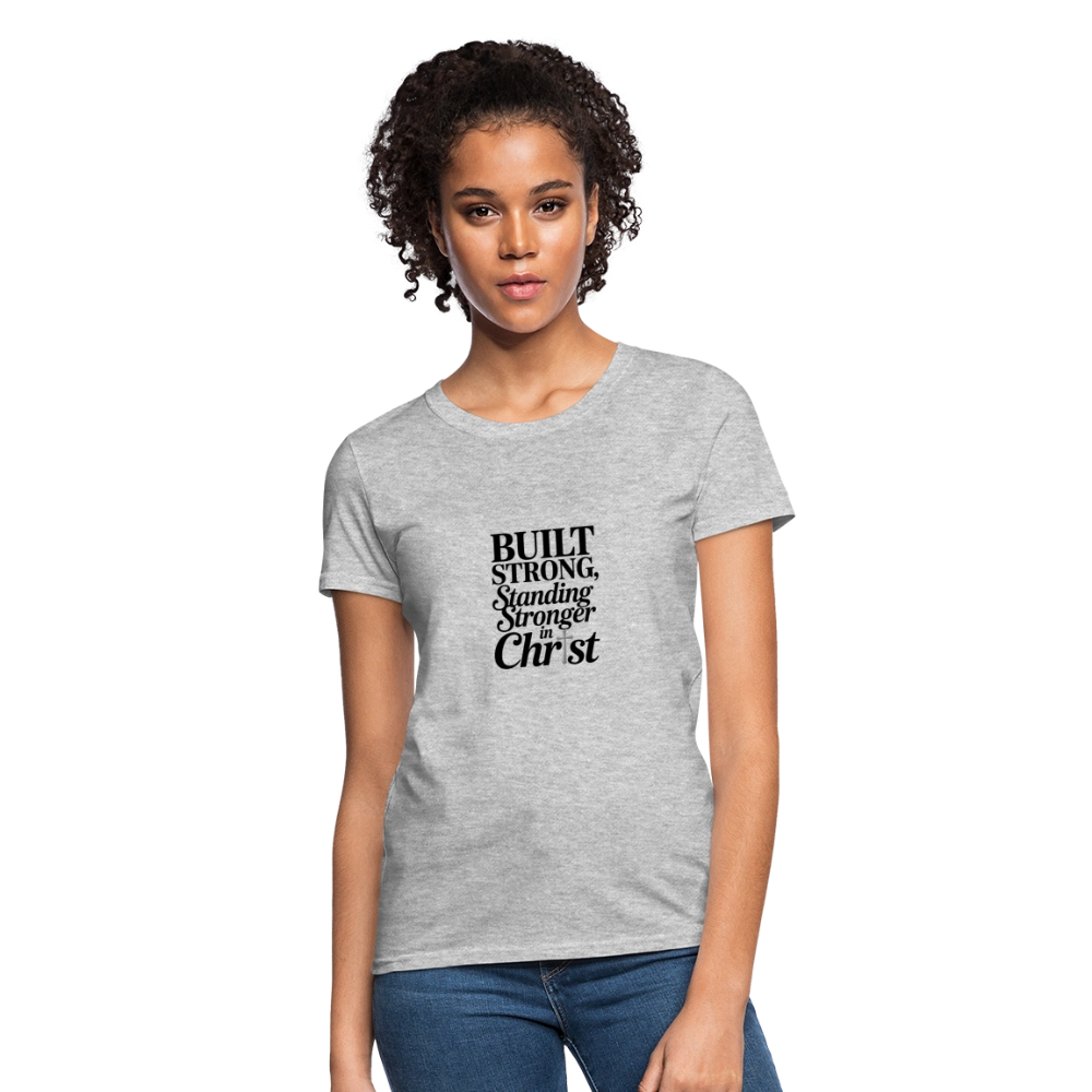 Strong in Christ - Women's T-Shirt - heather gray