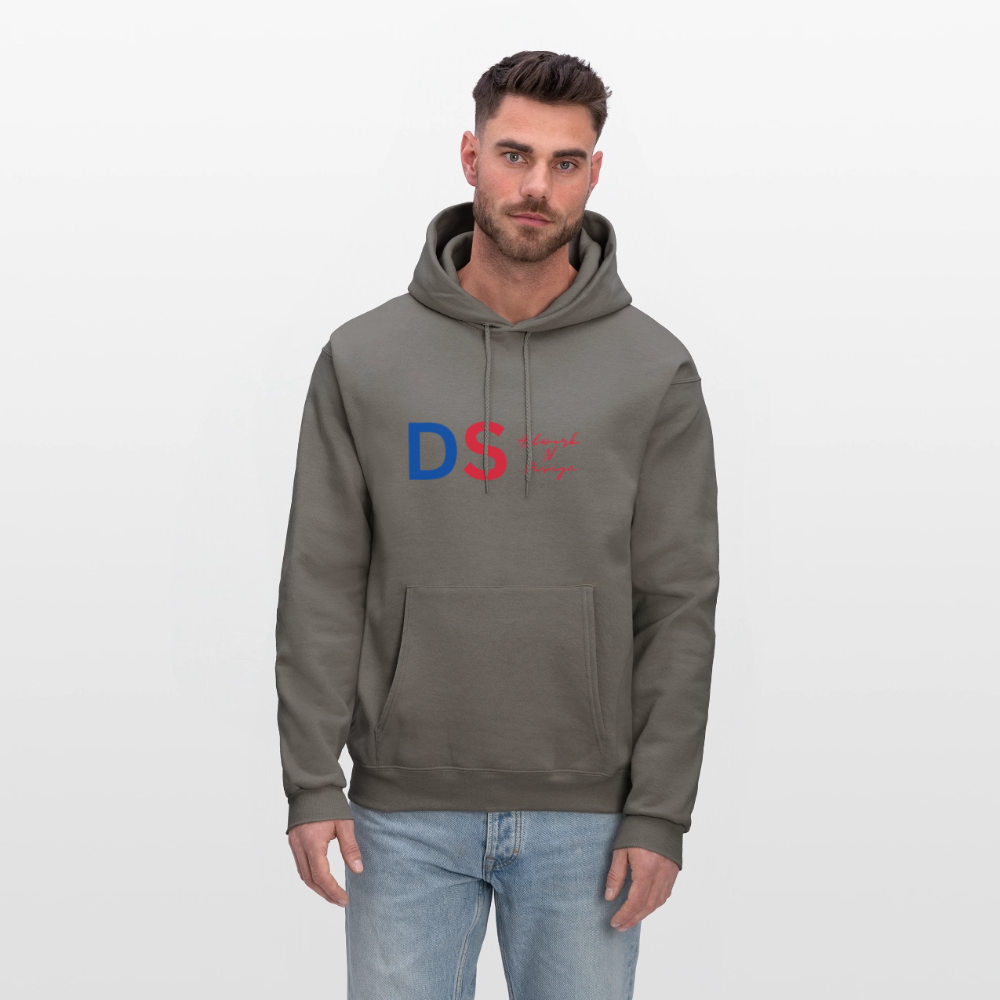 DS Artwork N Design - Men's Hoodie red and blue - asphalt gray