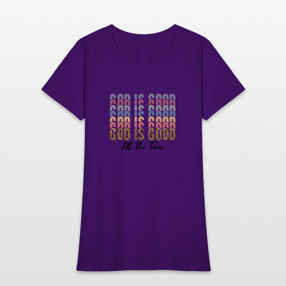 Good is God - Colorful Women's short Sleeve T-Shirt - purple