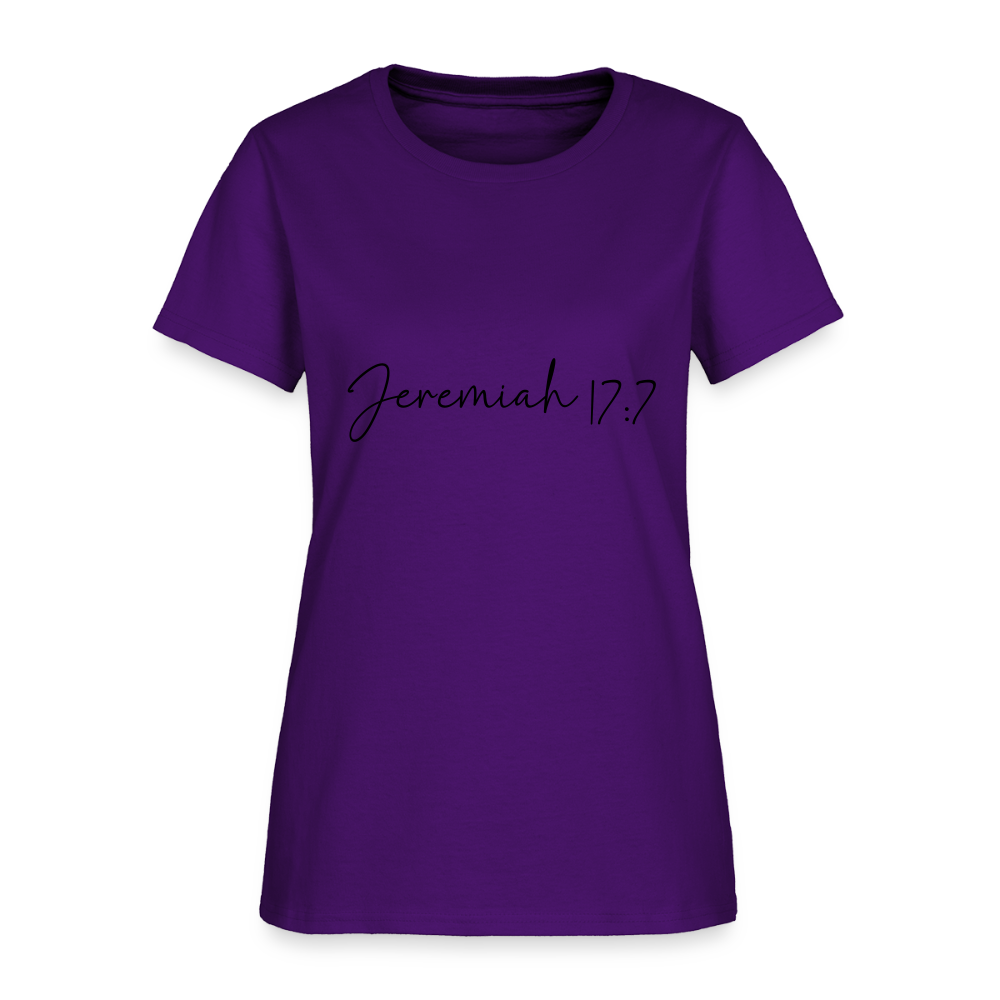 Jeremiah 17:7 - Women's T-Shirt - purple