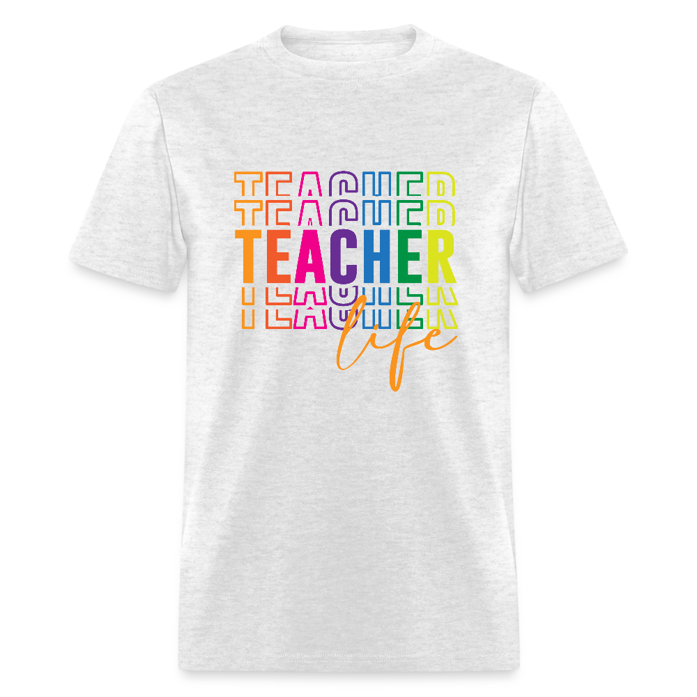 Teacher Life - T-Shirt - light heather gray