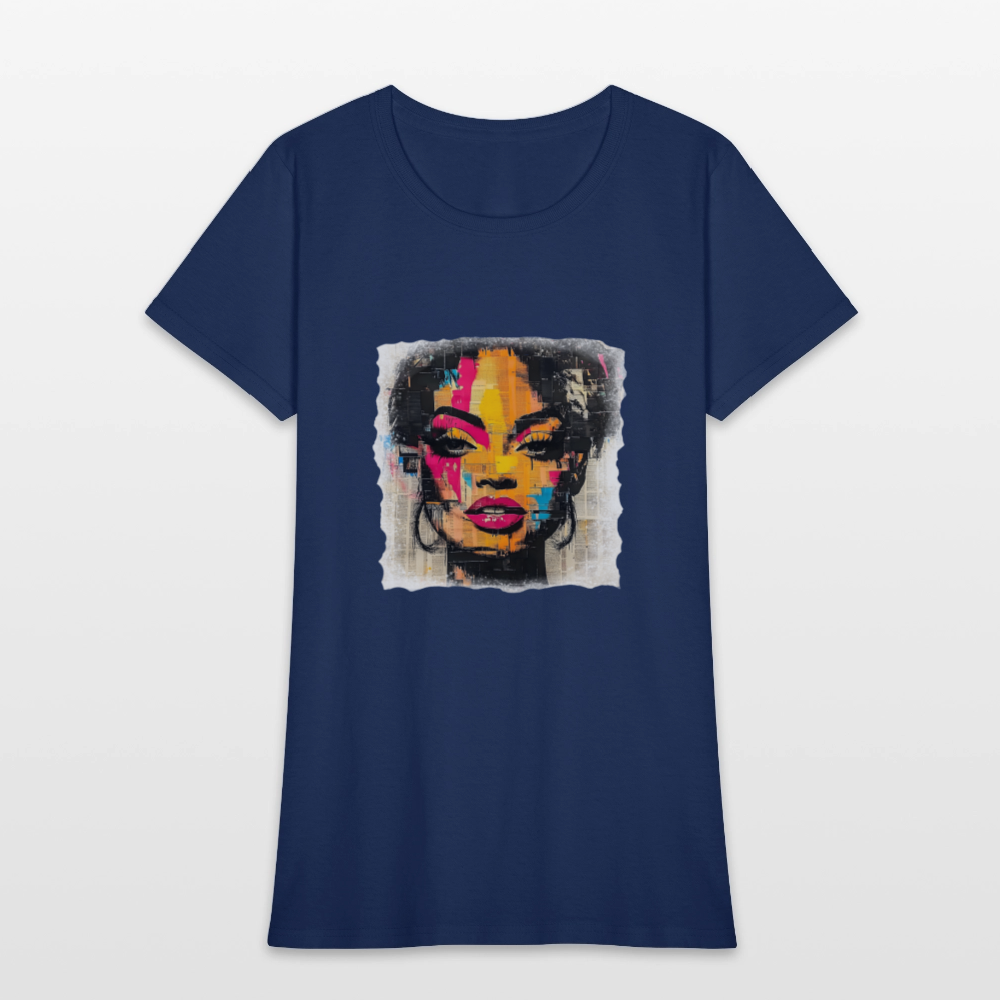 Pop Culture Woman 2- Short Sleeve T-Shirt - blue dusk