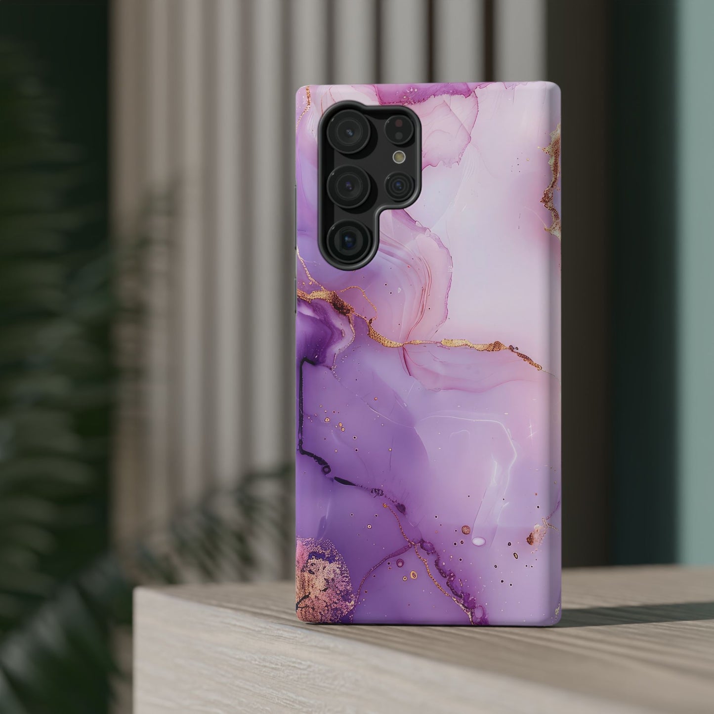 Elegant Purple Marble iPhone Case