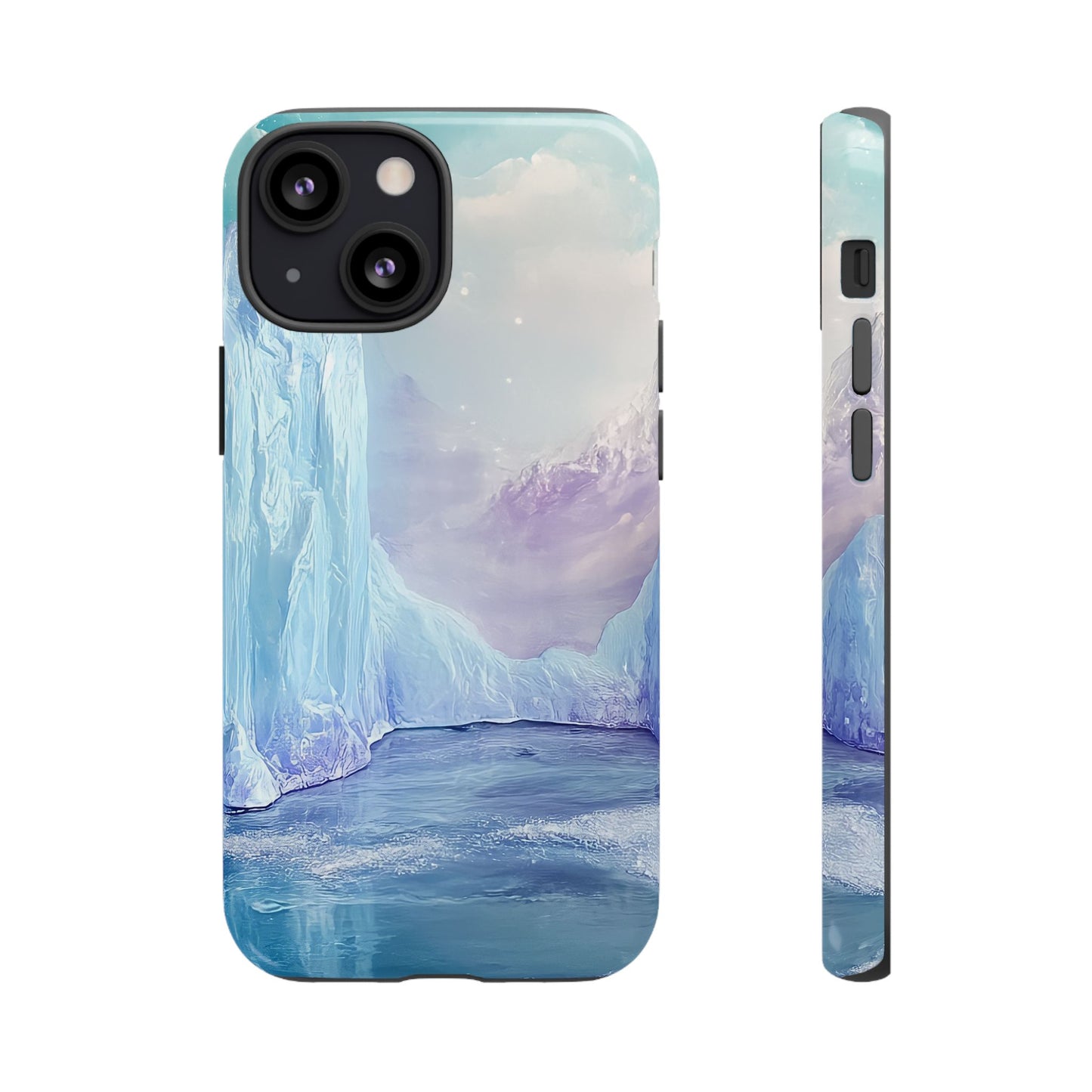 Artistic Phone Case with Iceberg Design