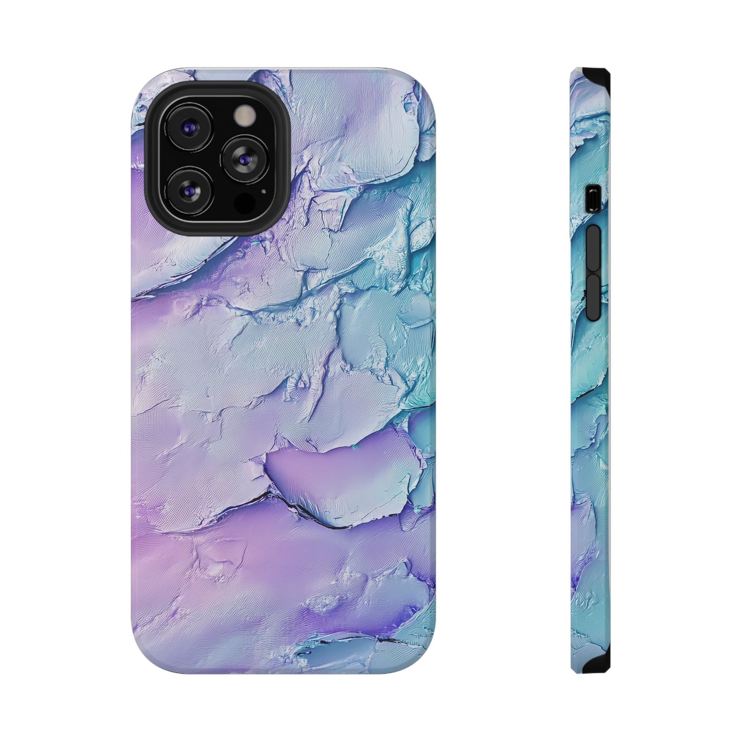 Vibrant Impact-Resistant Phone Case - Colorful Texture Design