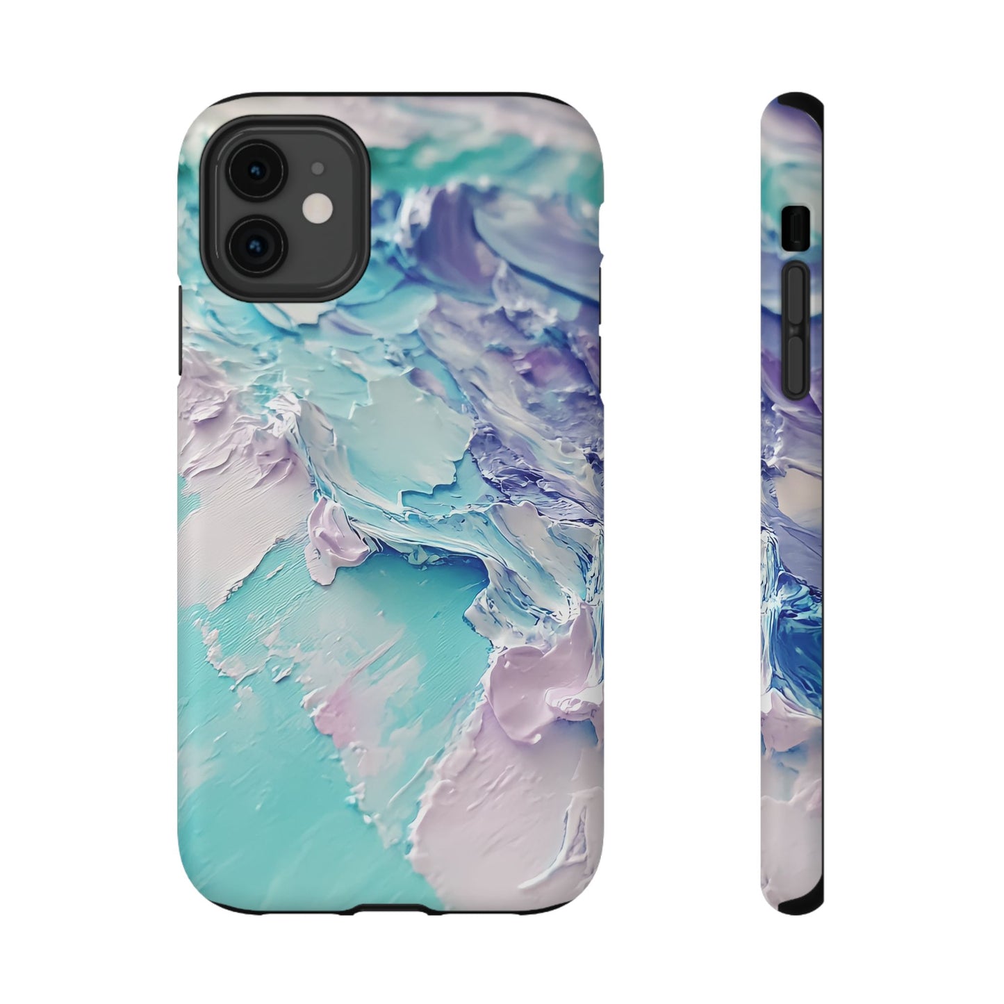Aqua Abstract Impact-Resistant Phone Case