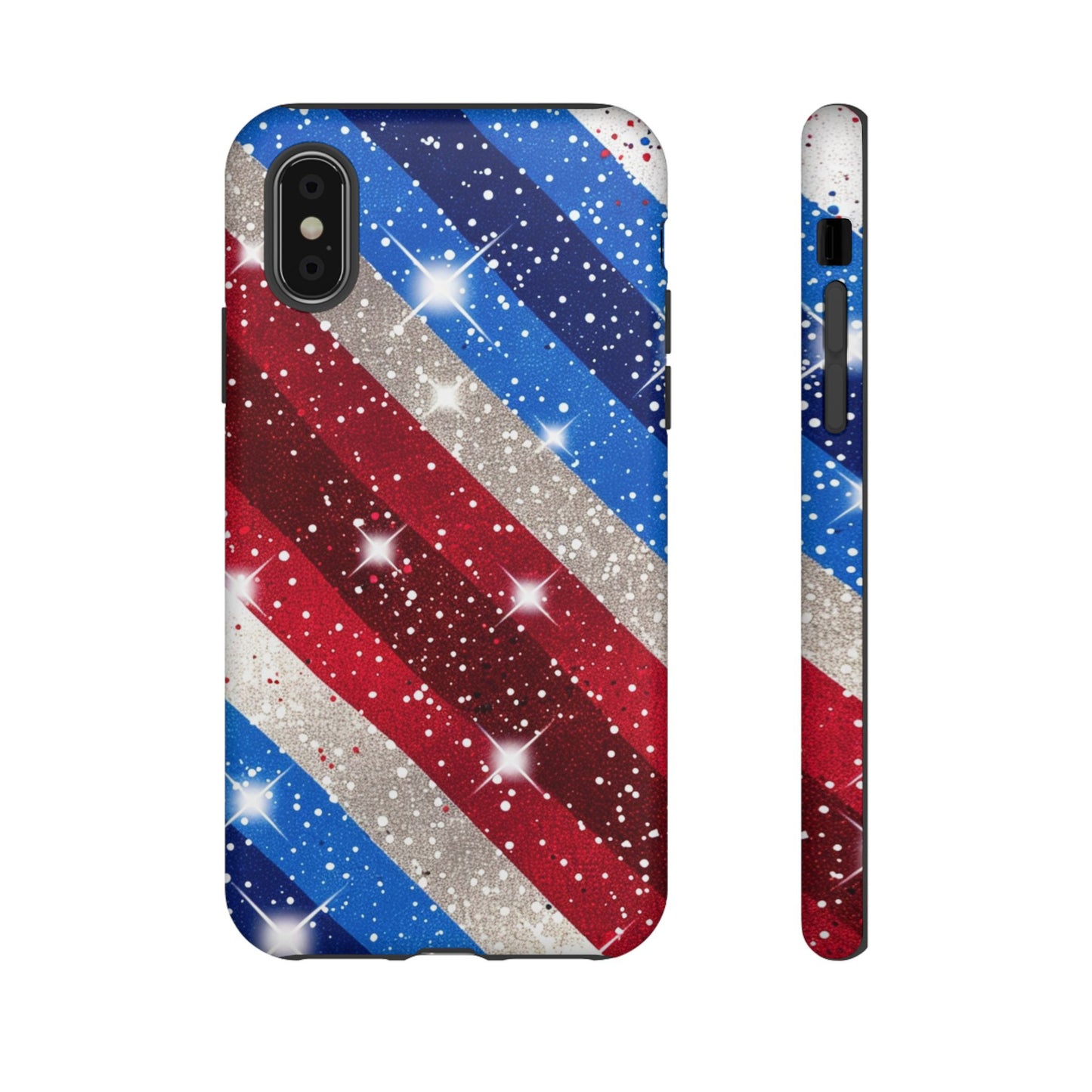 Glittery Patriotic Phone Case - Tough Cases
