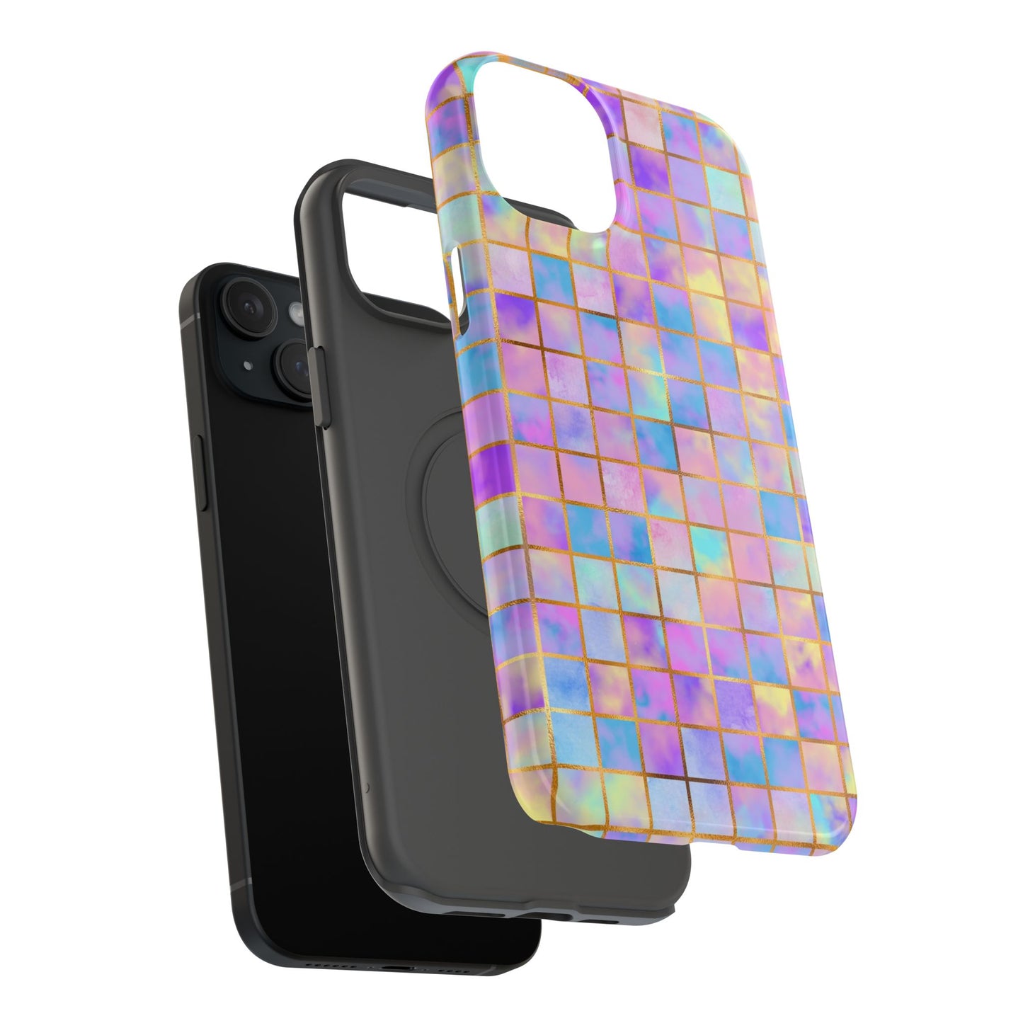 Colorful Mosaic Impact-Resistant Phone Case