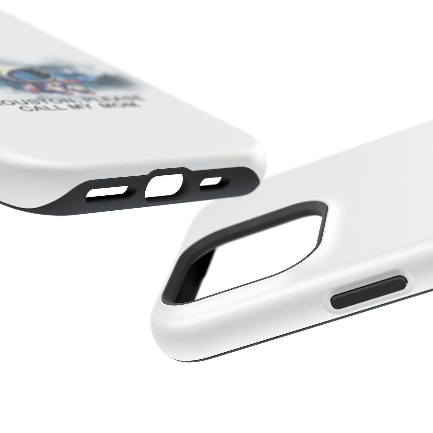 Astronaut Phone Case - "Houston, Please Call My Mom" Impact-Resistant Cover for Space Lovers
