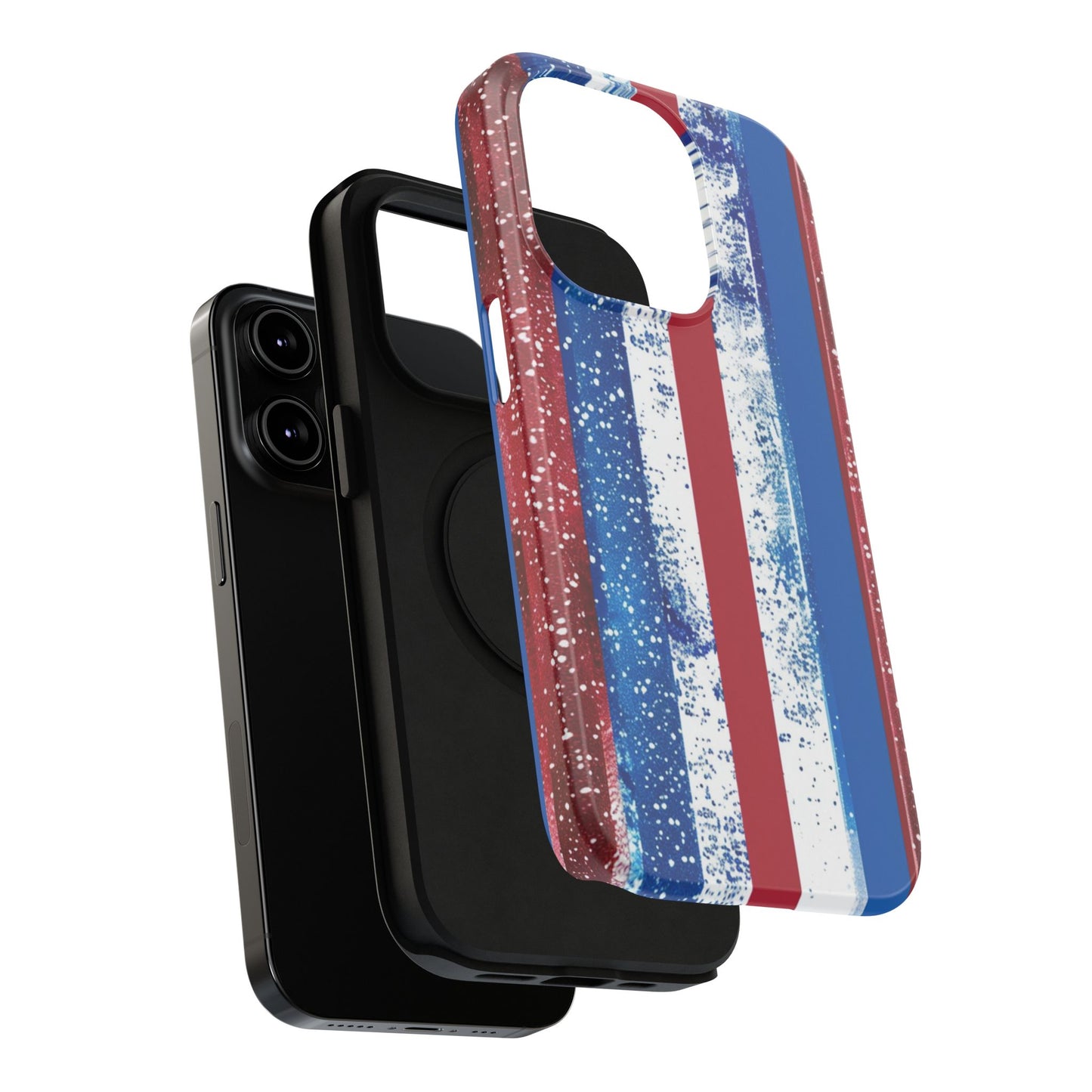 Patriotic Stripes Impact-Resistant Phone Case