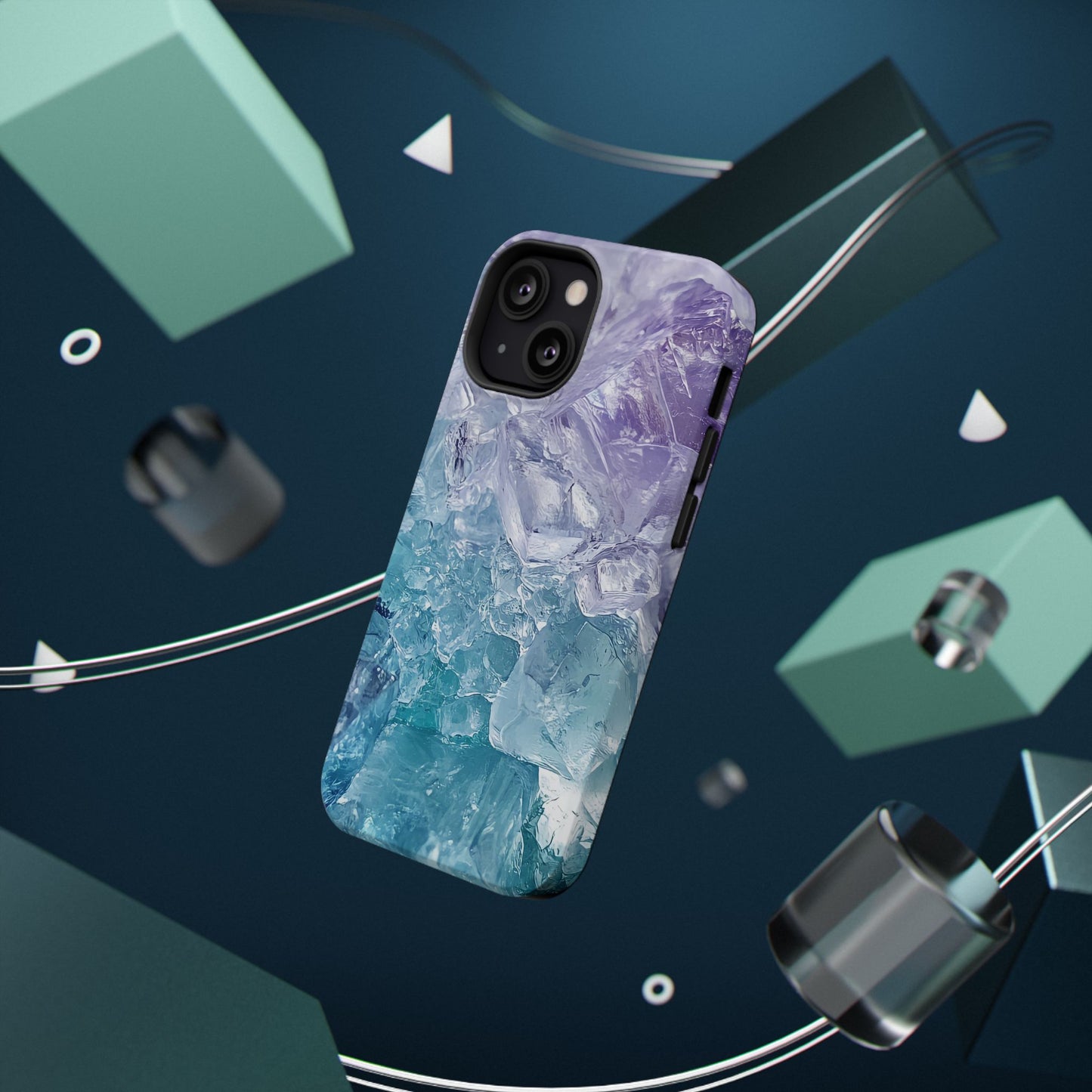 Crystal-Patterned Impact-Resistant Phone Case | Stylish Protection for Adventurers