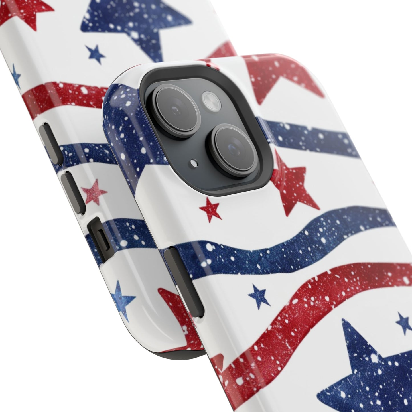 Stars & Stripes Design Impact-Resistant Phone Case