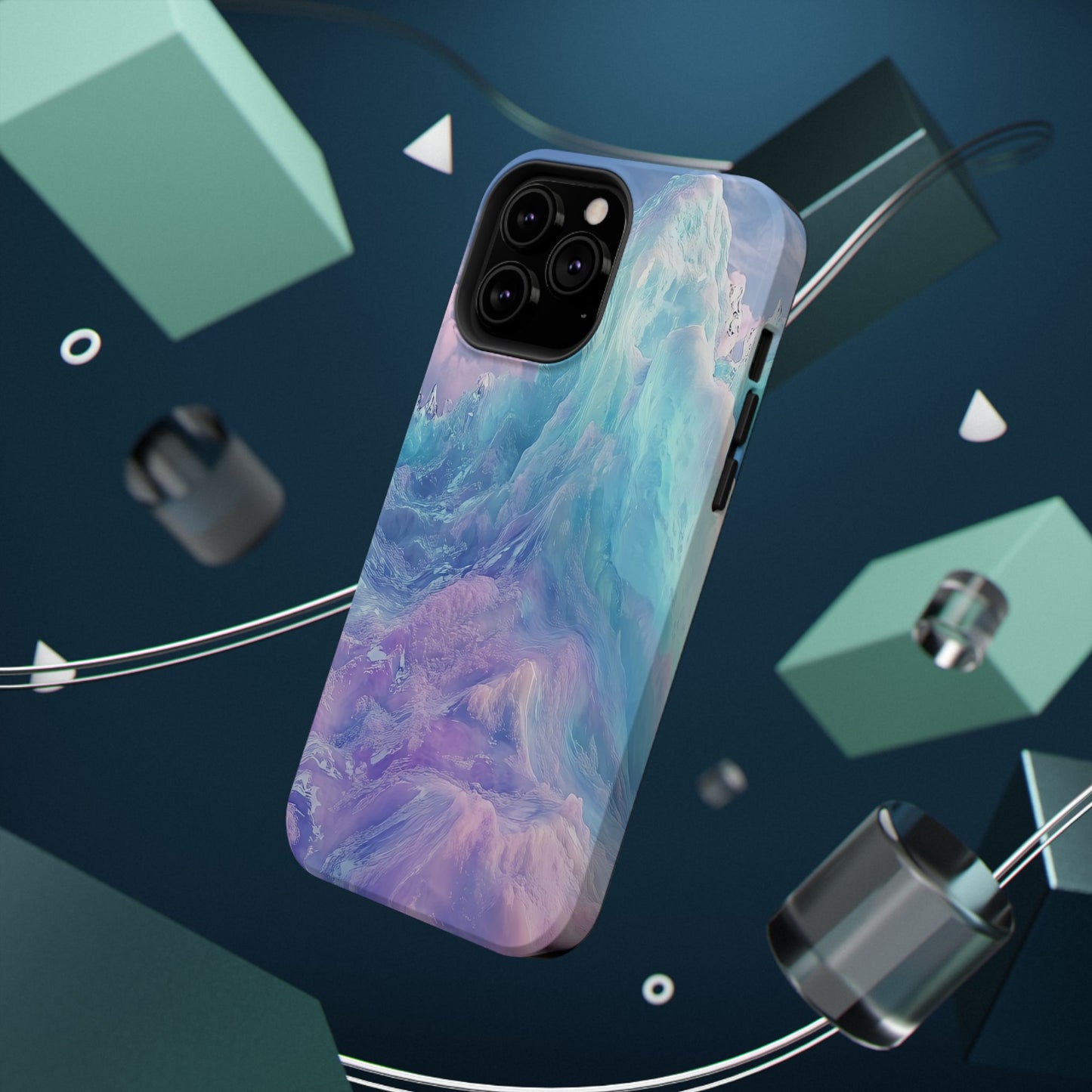 Phone Case - Colorful Abstract Waves Design
