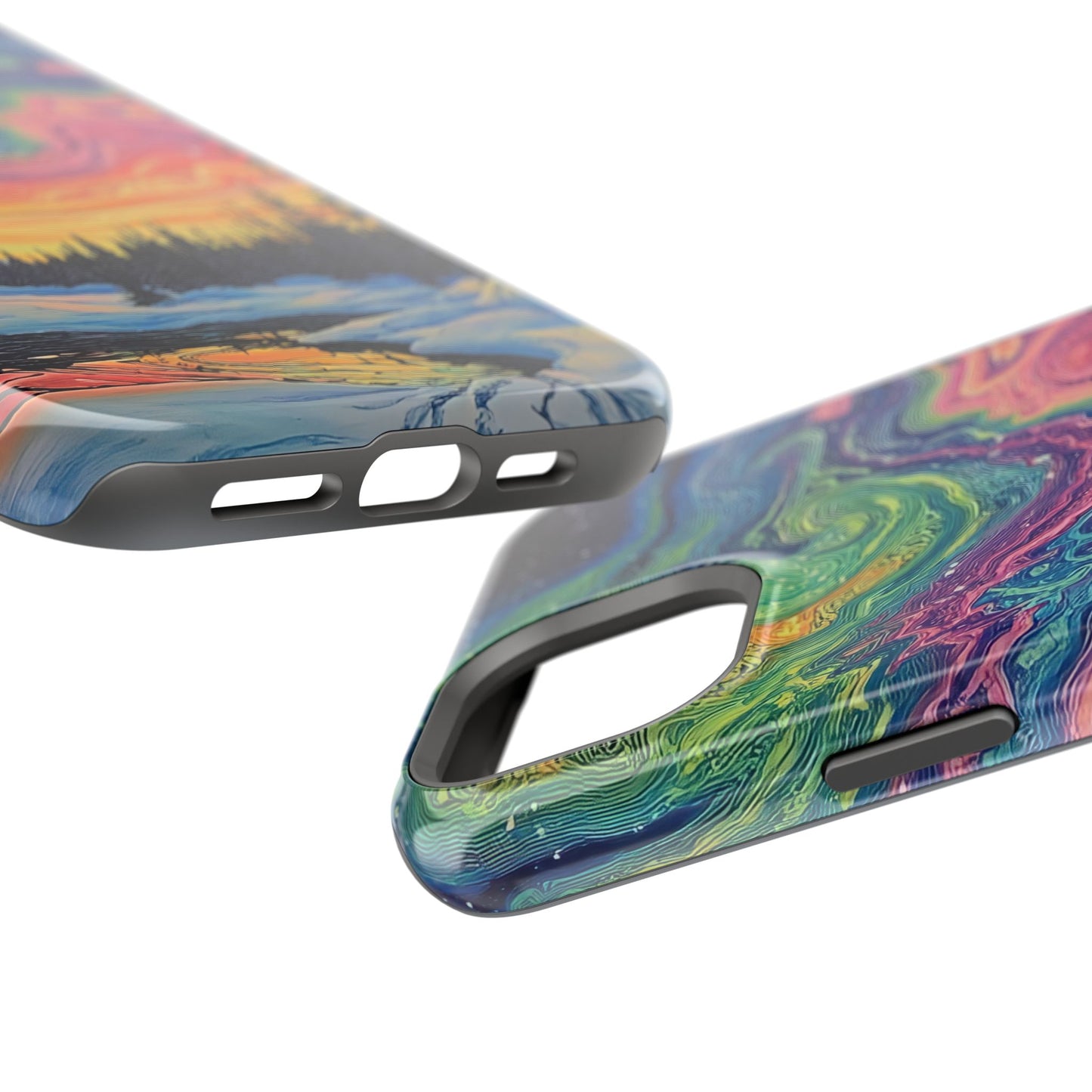 Nature-Inspired Impact-Resistant Phone Case - Vibrant Galaxy Sky Design