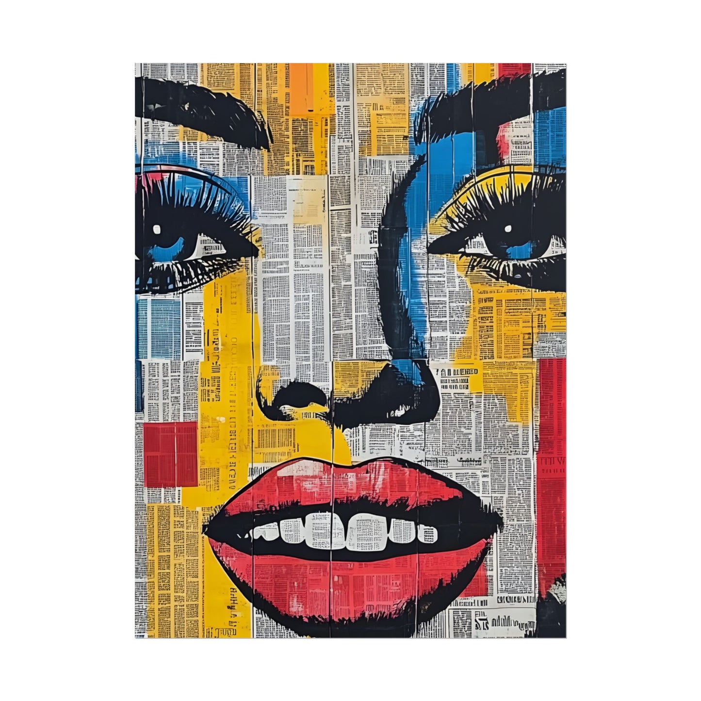 Poster Wall Art - Retro Pop Culture Woman 18 Comic Book Style