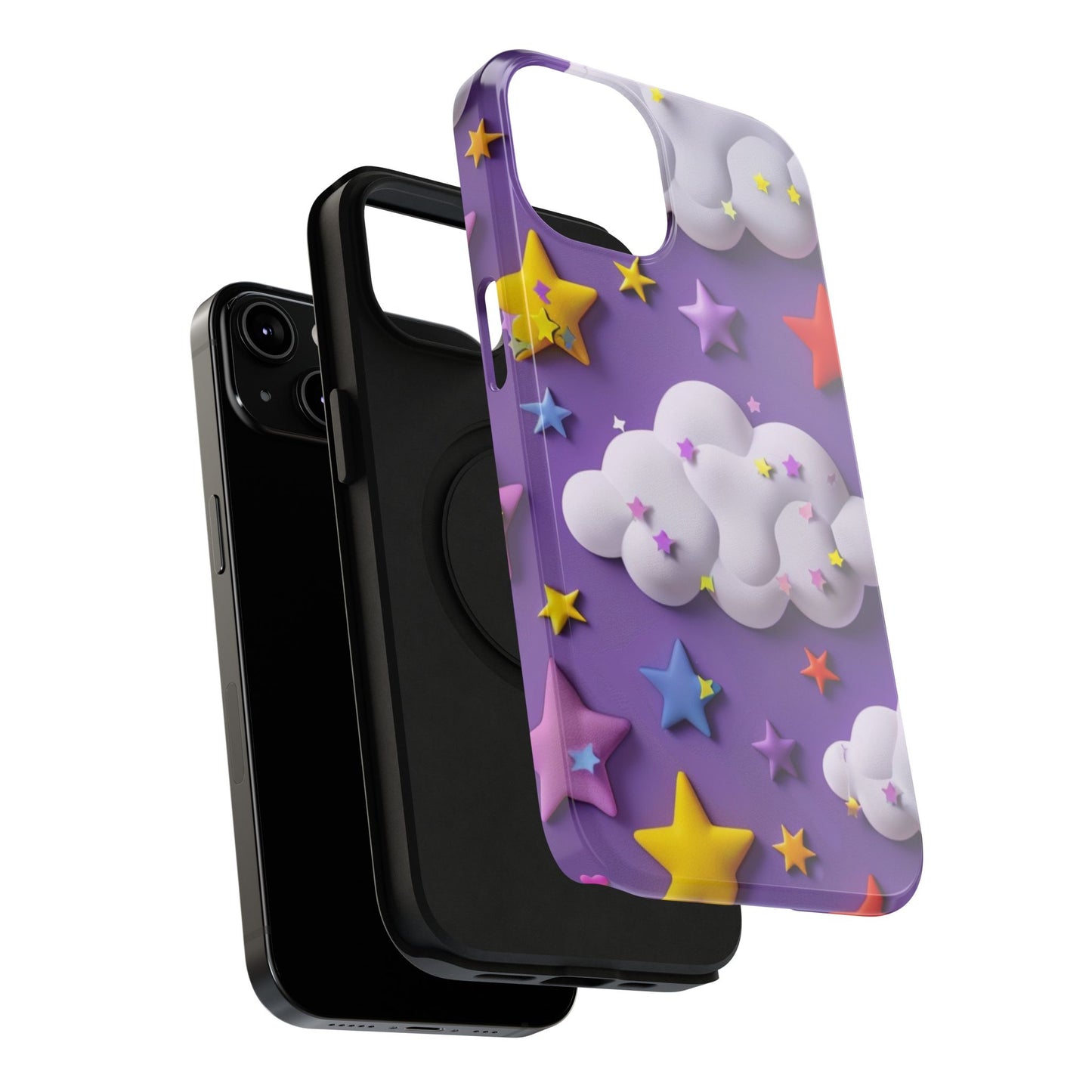 Colorful Cloud & Star Phone Case