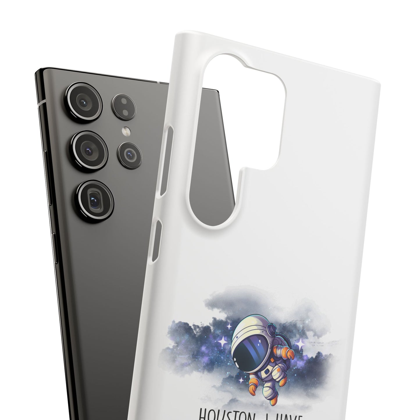 Houston, I Have So Many Problems Slim Phone Case | Cute Astronaut Design | Gift for Space Lovers