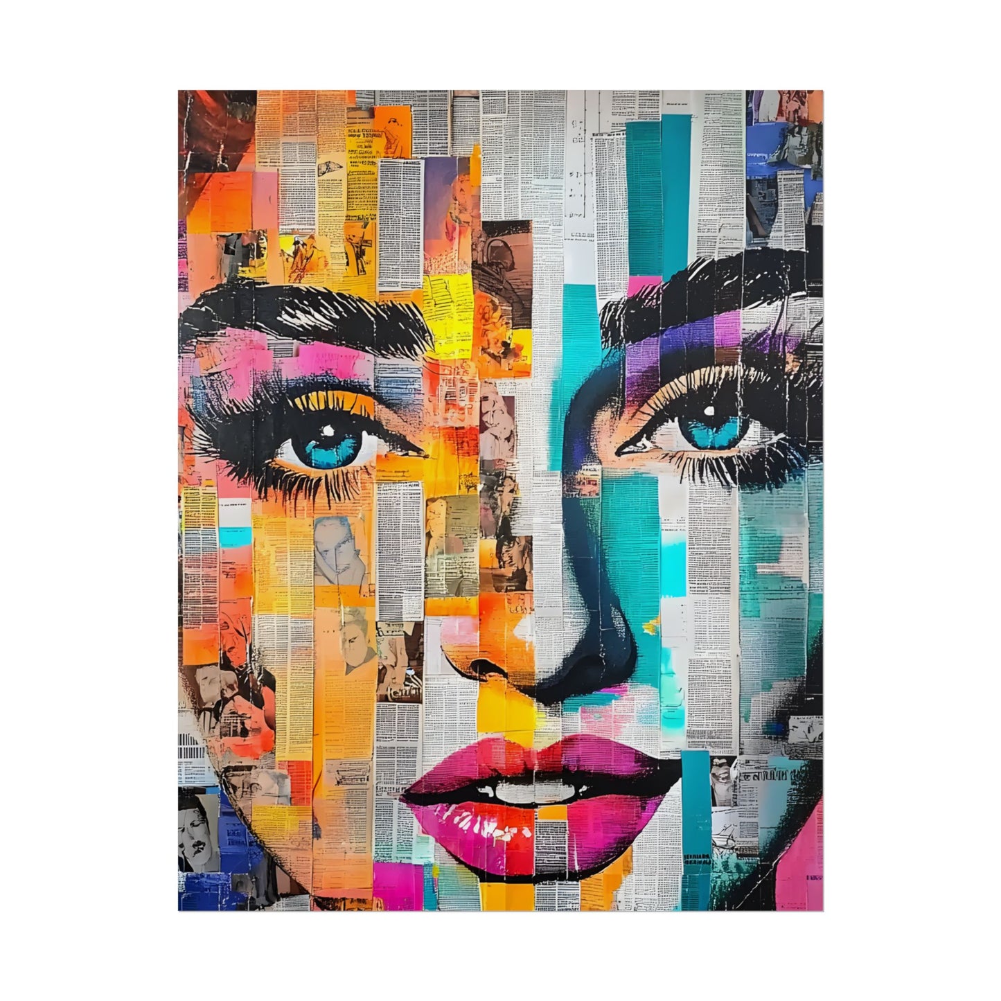 Retro Pop Culture Woman 6-Vibrant Art Wall Decor