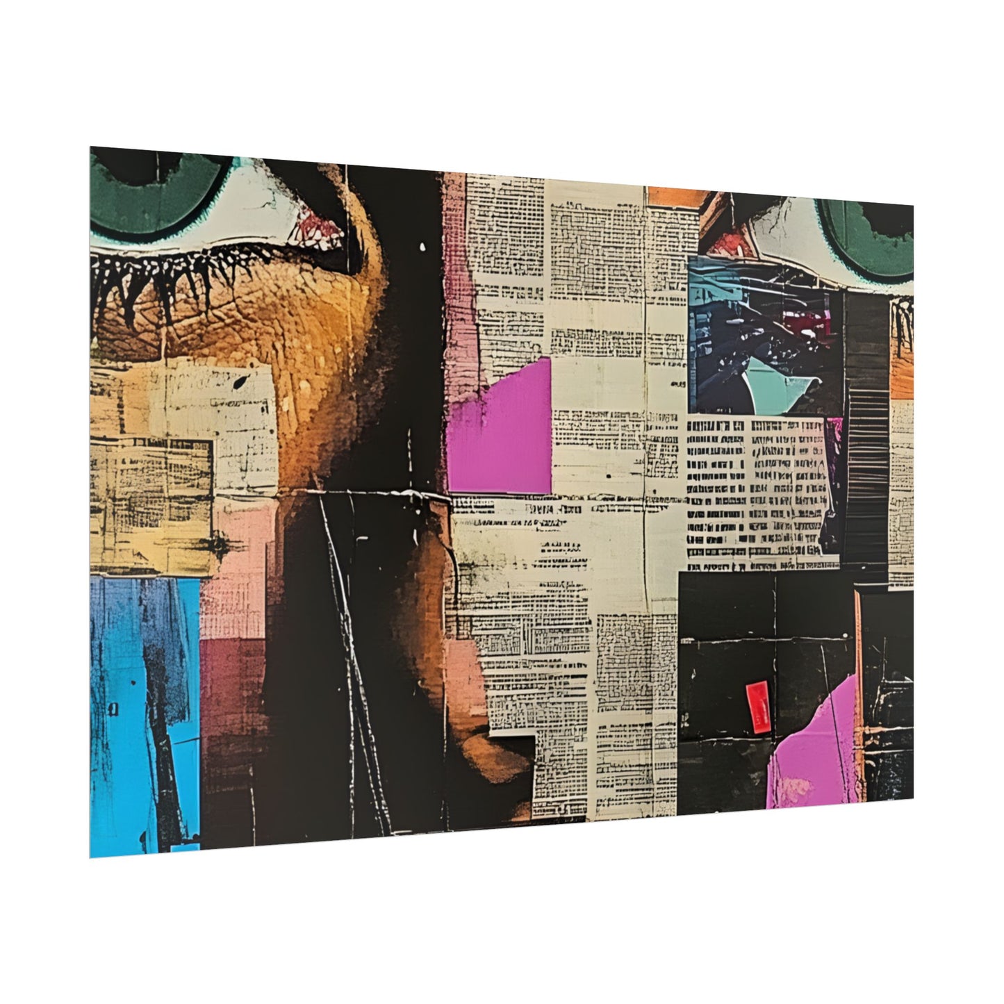 Wall Art Poster - Retro Pop Culture Woman 14 Comic Book Style