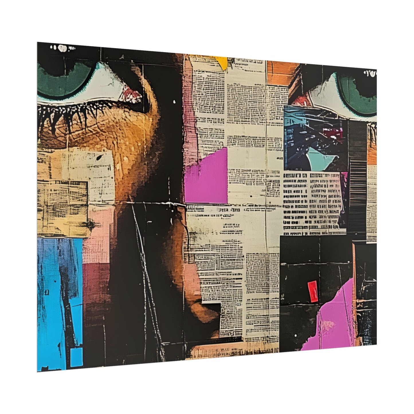 Wall Art Poster - Retro Pop Culture Woman 14 Comic Book Style