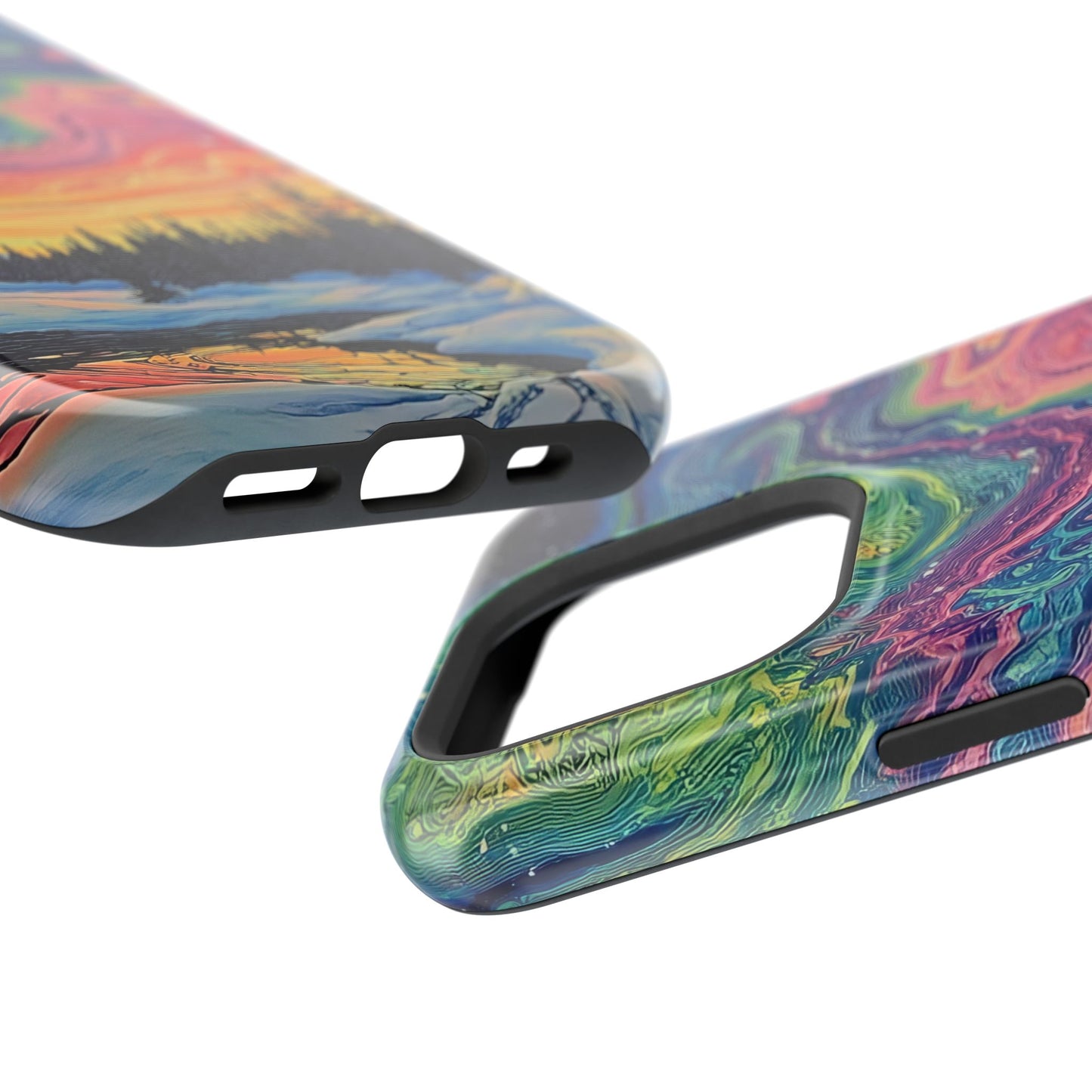 Nature-Inspired Impact-Resistant Phone Case - Vibrant Galaxy Sky Design