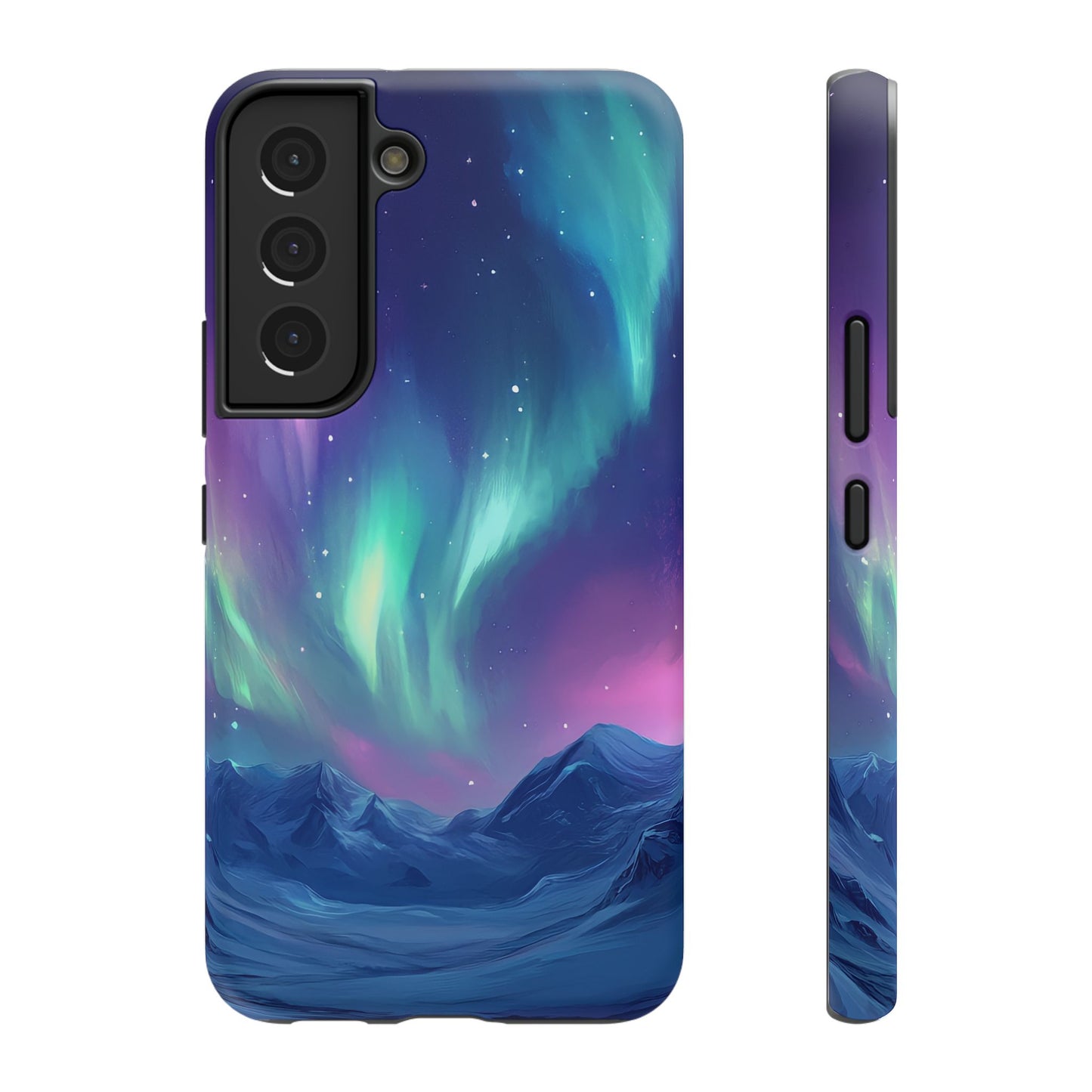 Aurora Borealis Impact-Resistant Phone Case - Colorful Northern Lights Design-2