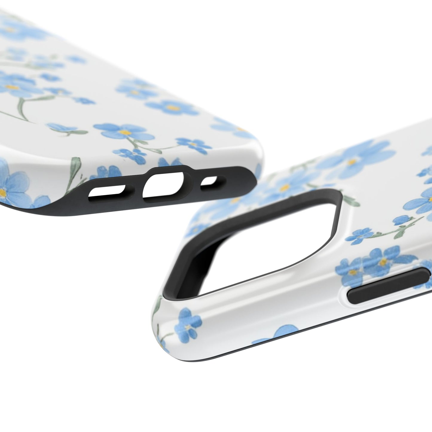 Blue Flower Design Floral Phone Case