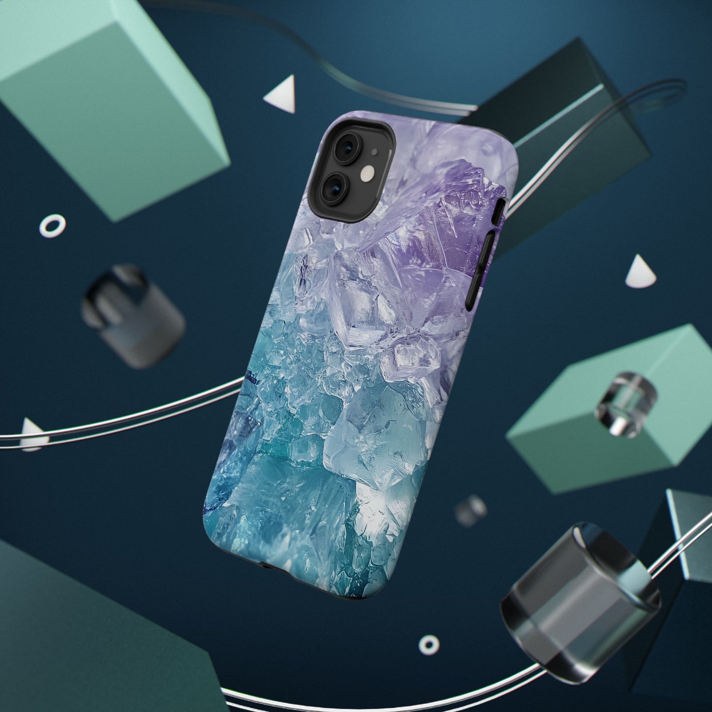 Crystal-Patterned Impact-Resistant Phone Case | Stylish Protection for Adventurers