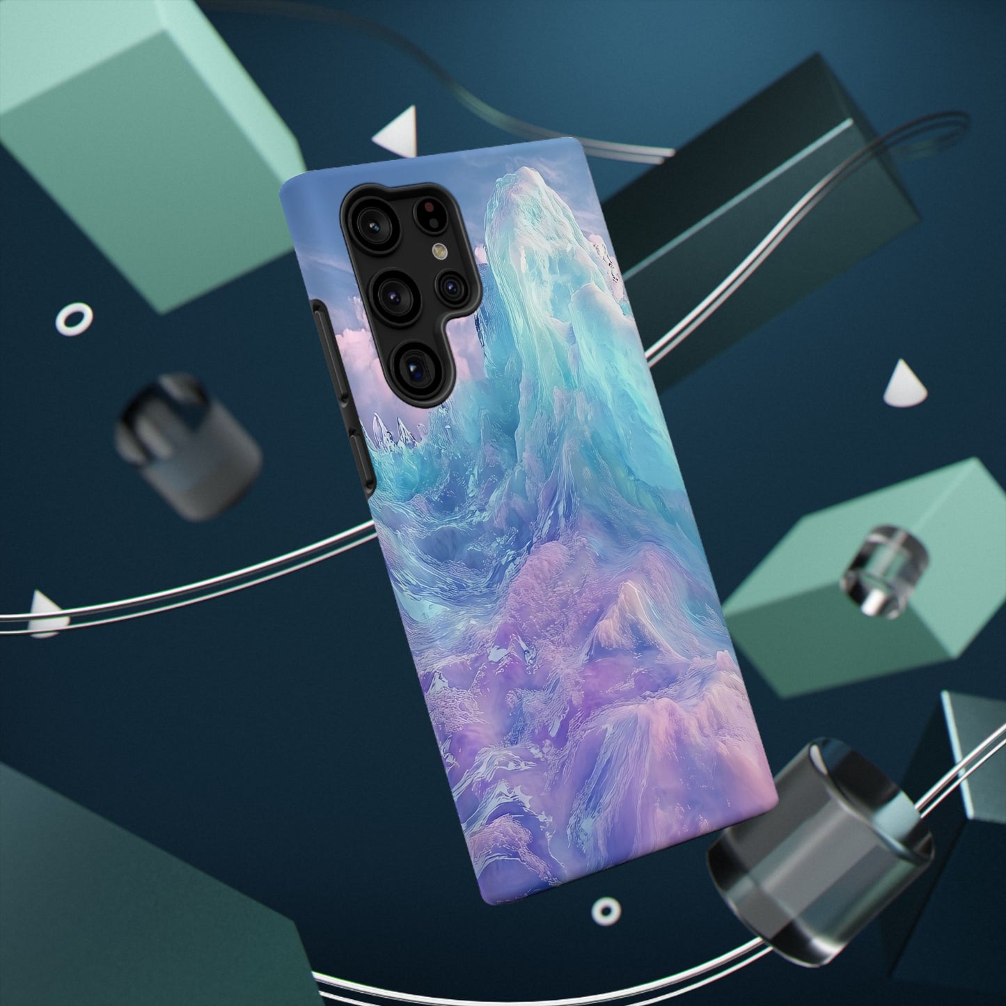Phone Case - Colorful Abstract Waves Design
