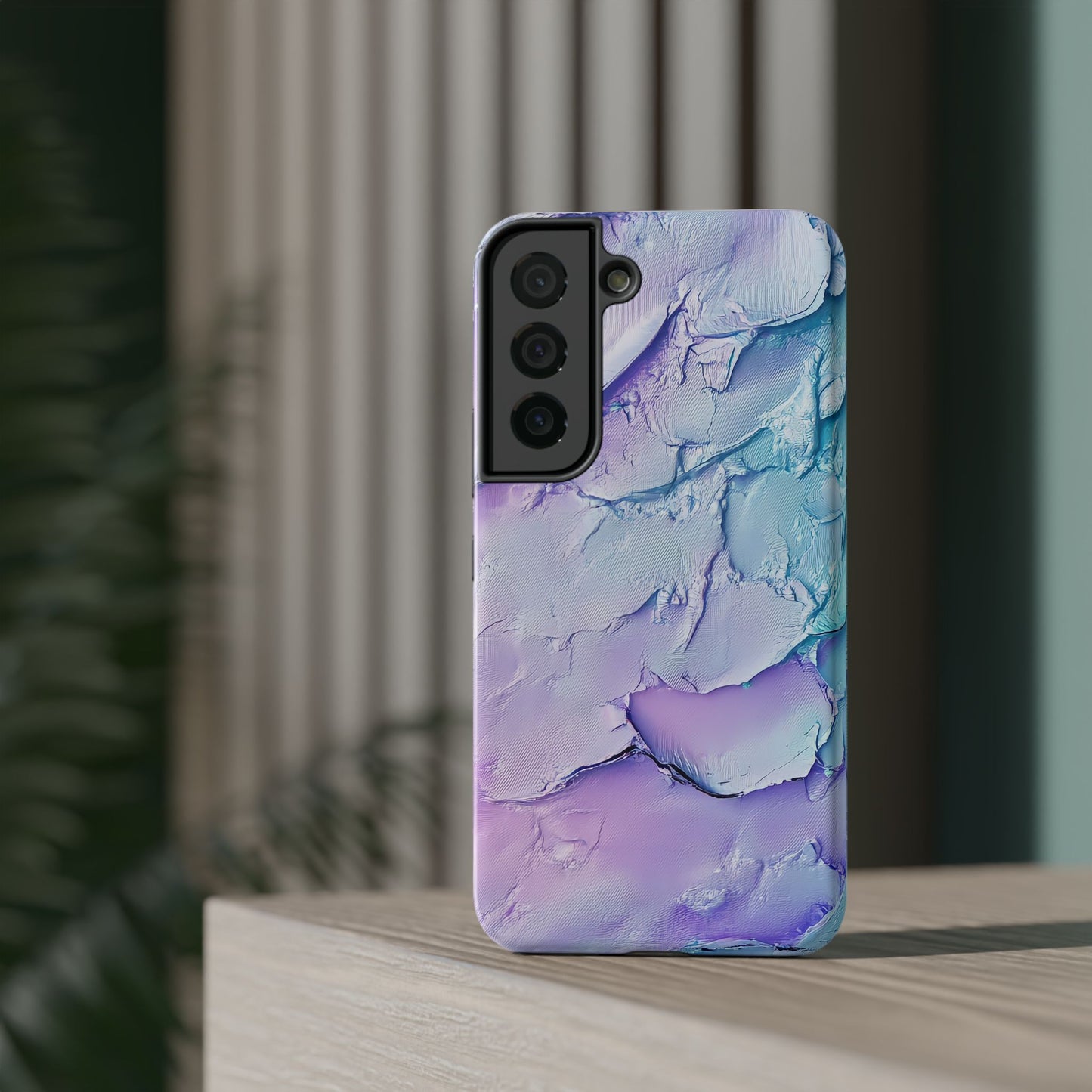 Vibrant Impact-Resistant Phone Case - Colorful Texture Design