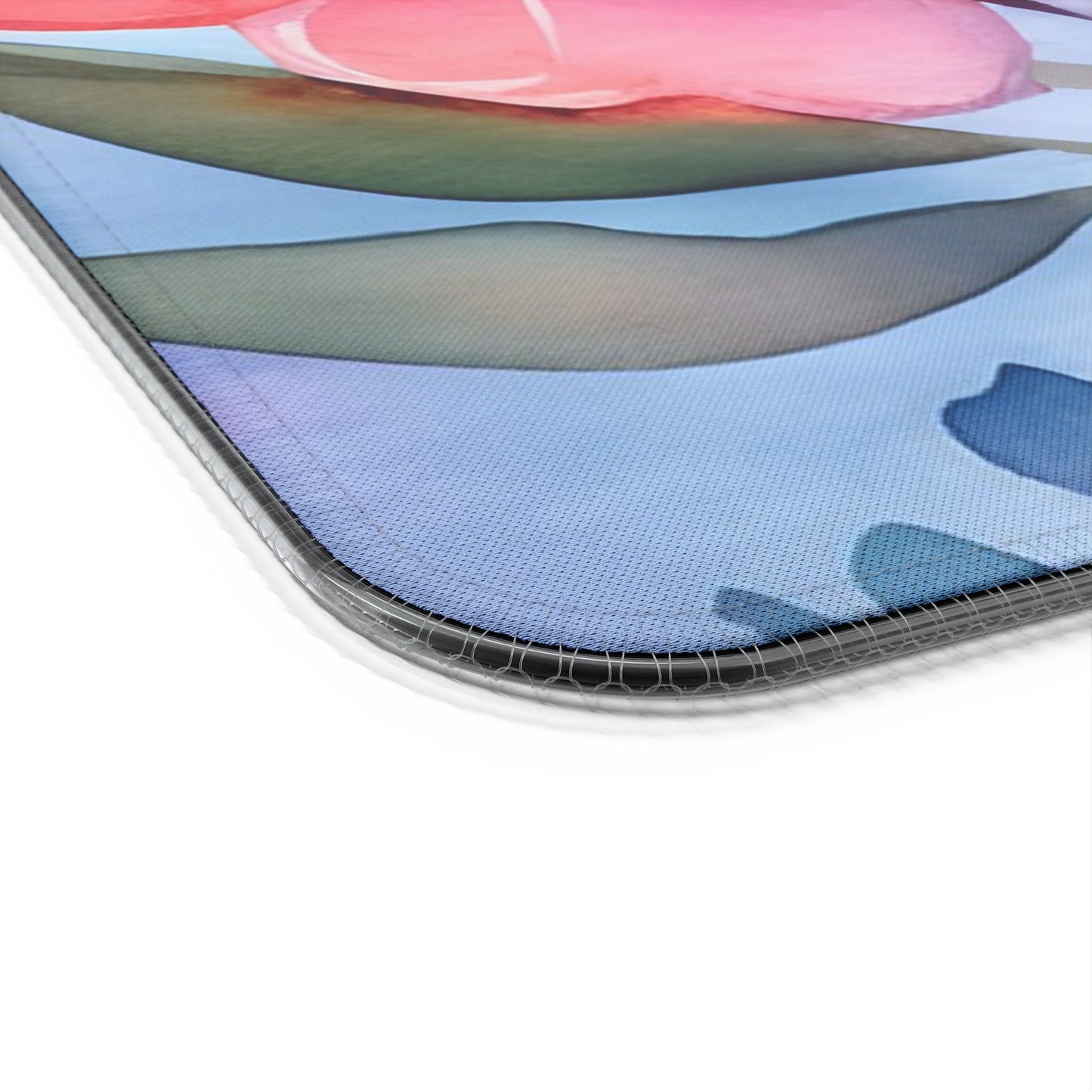 Floral LED Gaming Mouse Pad with Wireless Charging