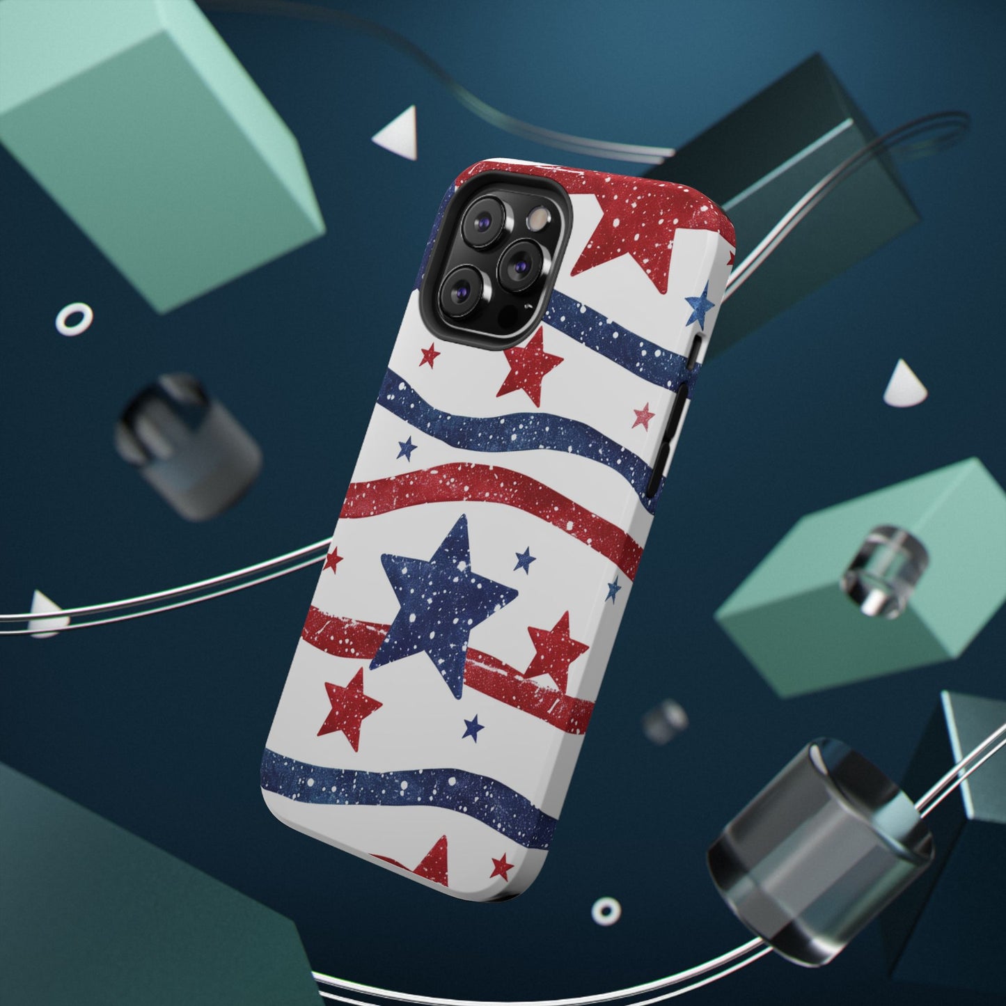 Stars & Stripes Design Impact-Resistant Phone Case