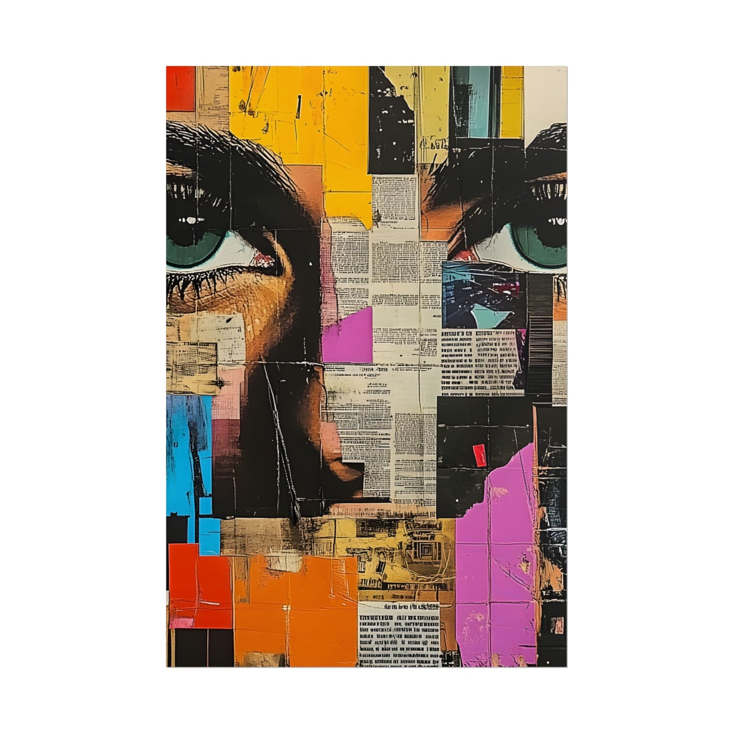 Wall Art Poster - Retro Pop Culture Woman 14 Comic Book Style