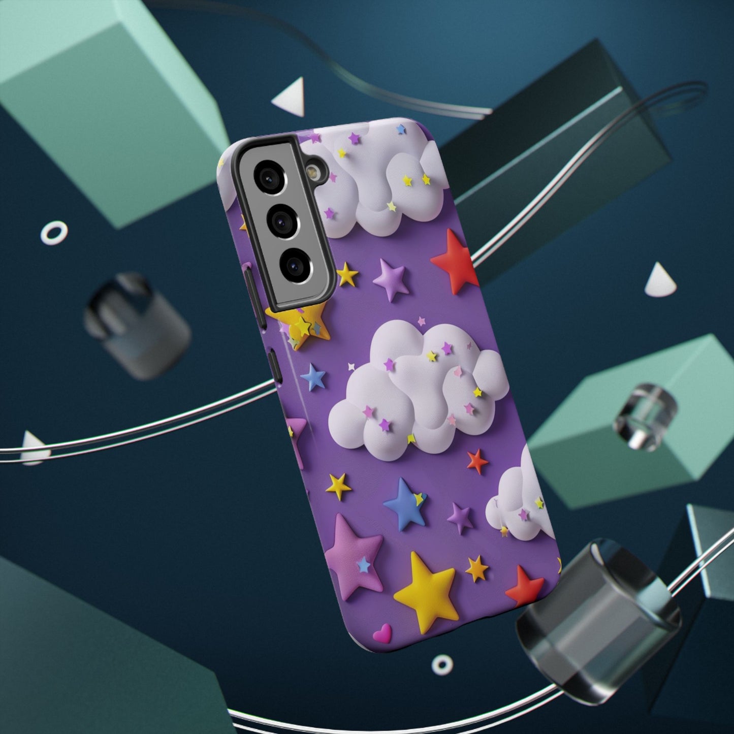 Colorful Cloud & Star Phone Case