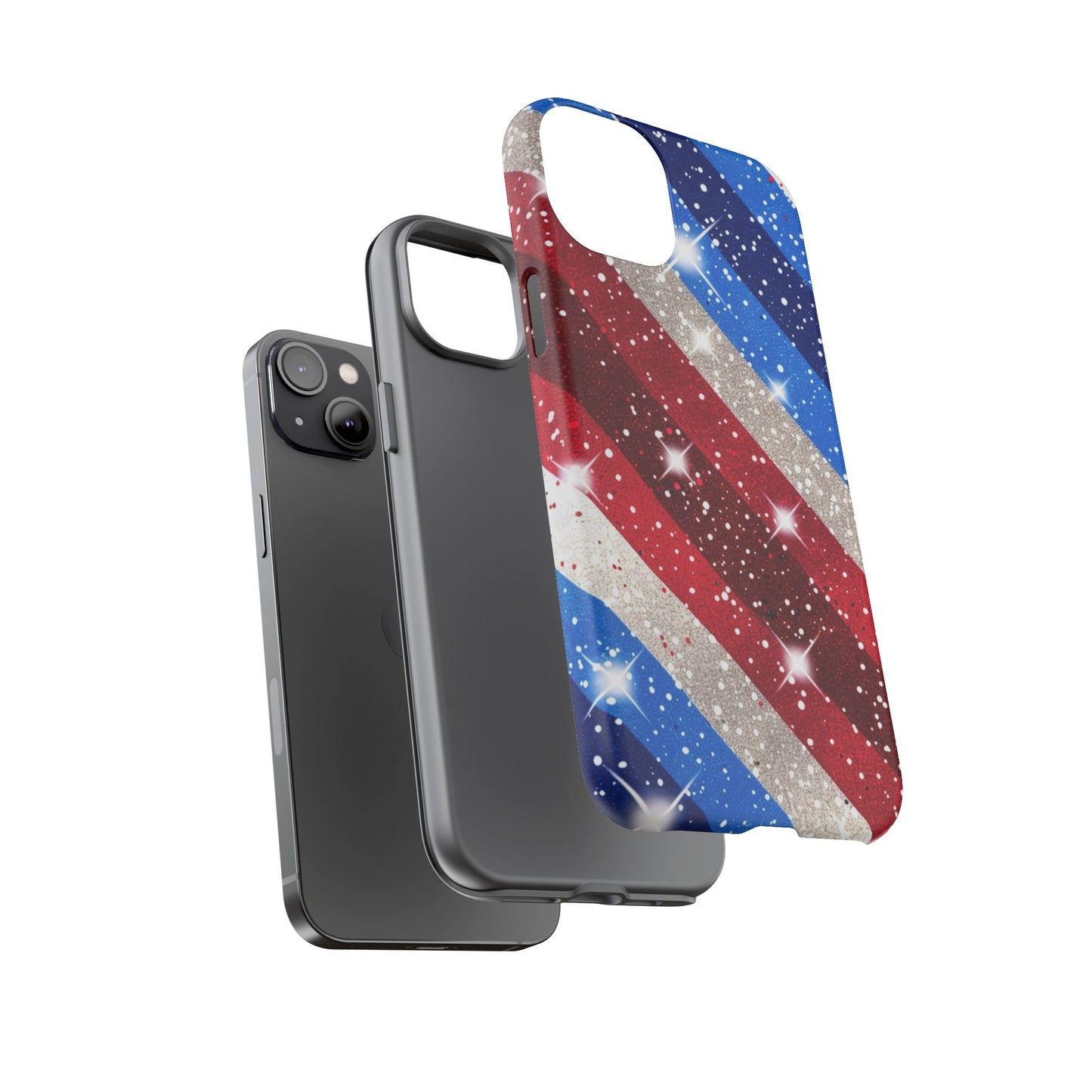 Glittery Patriotic Phone Case - Tough Cases