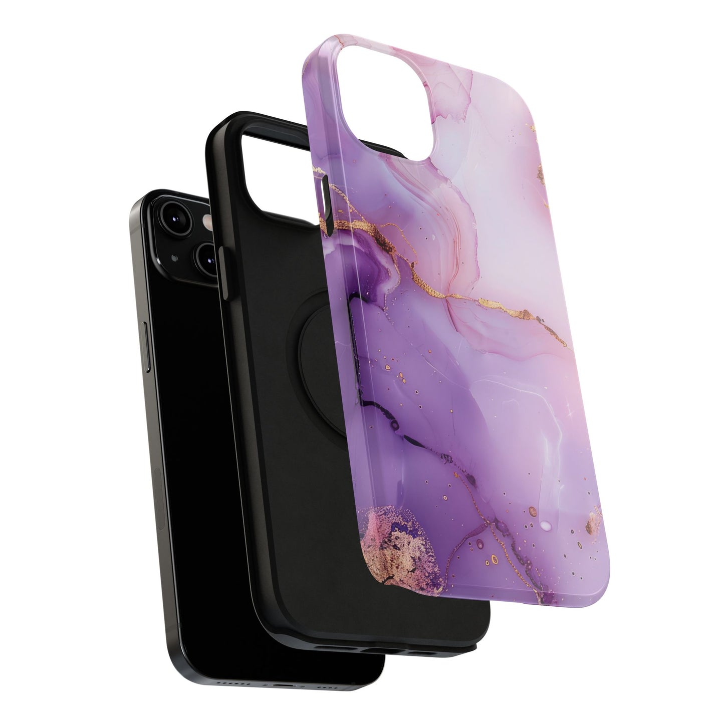 Elegant Purple Marble iPhone Case