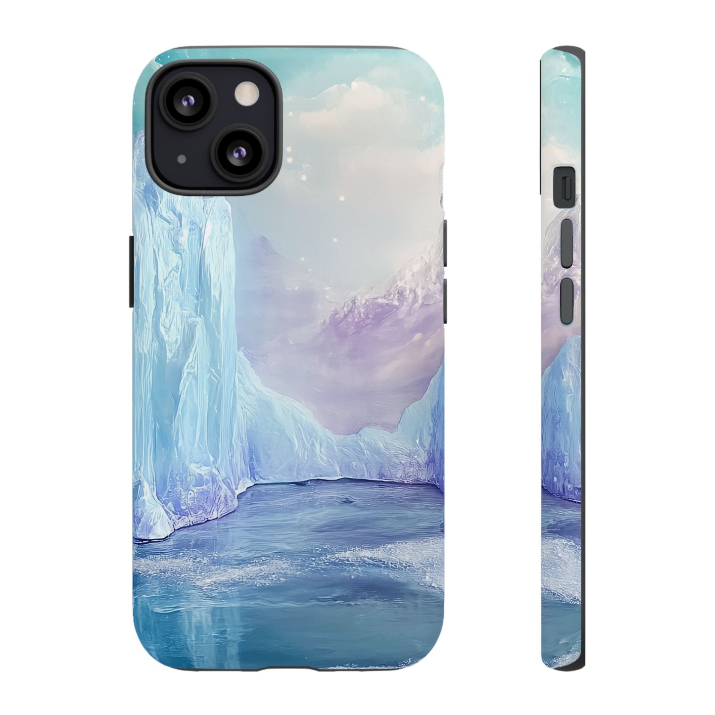 Artistic Phone Case with Iceberg Design