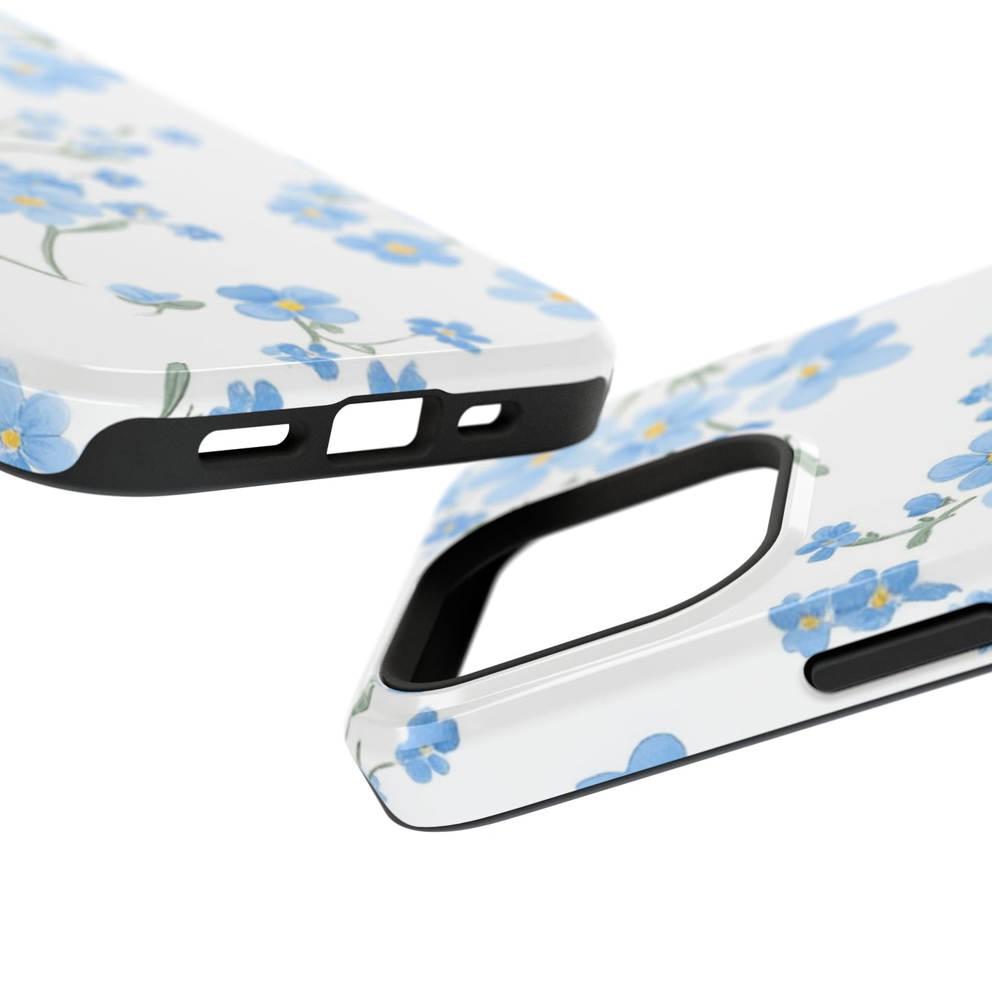 Blue Flower Design Floral Phone Case
