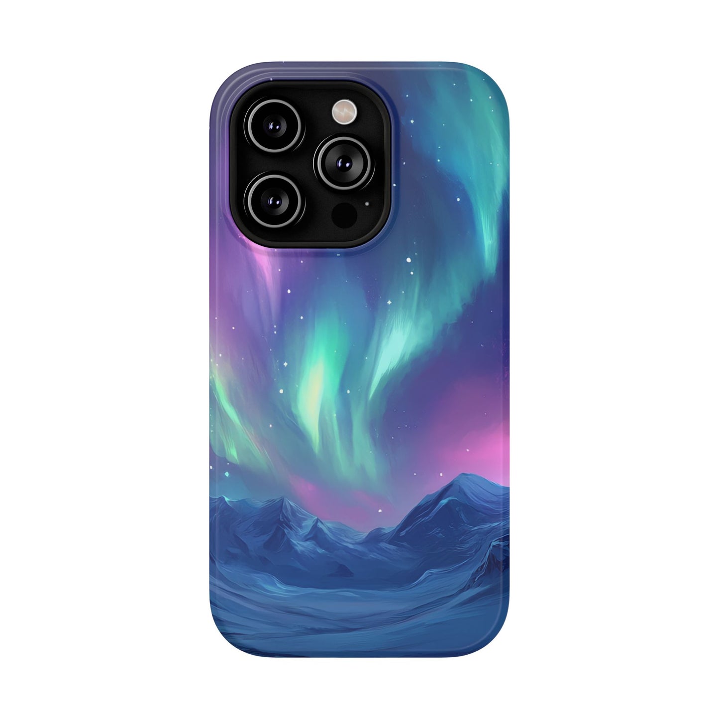 Aurora Borealis Impact-Resistant Phone Case - Colorful Northern Lights Design-2
