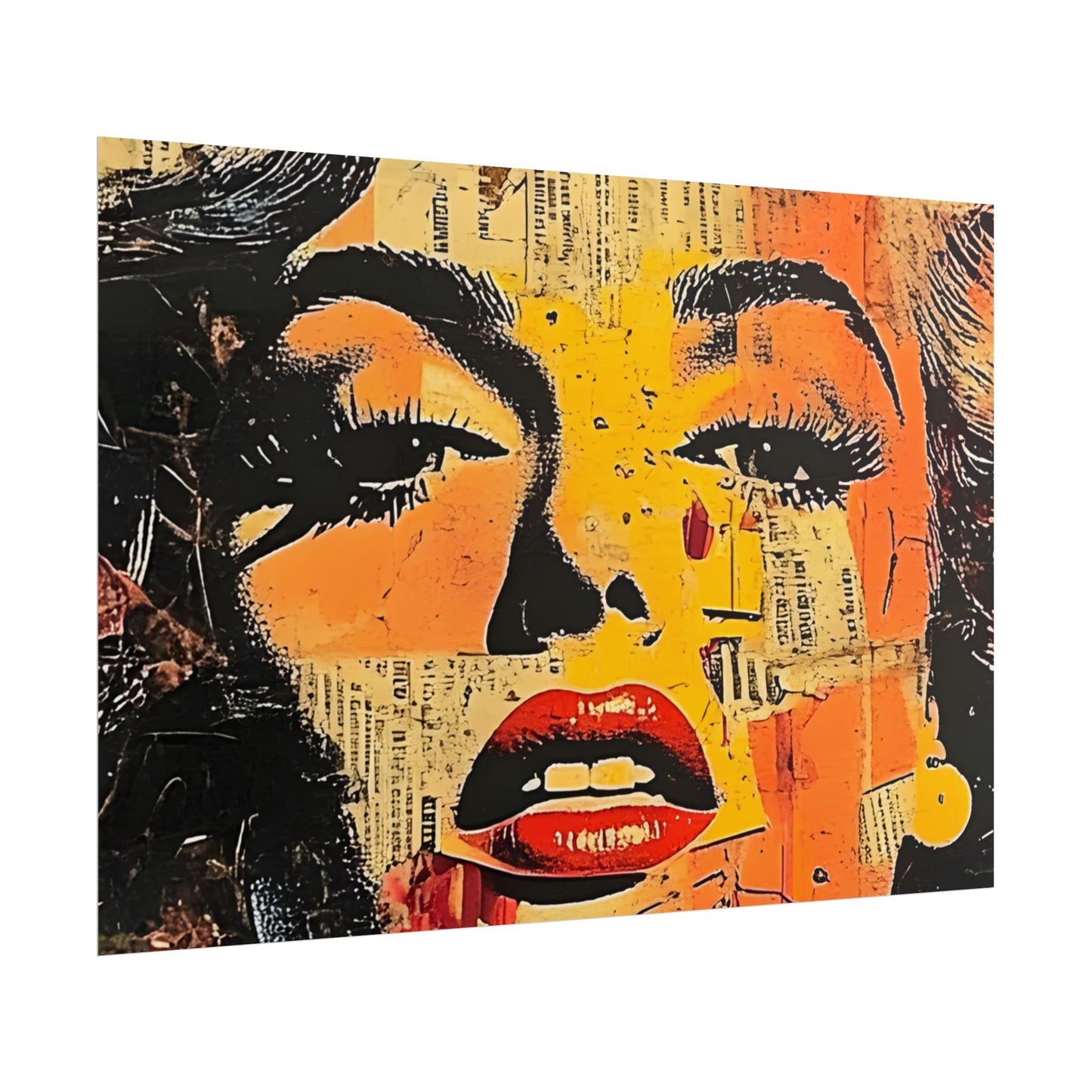Wall Art Poster - Retro Pop Culture Woman 16, Comic Book Style