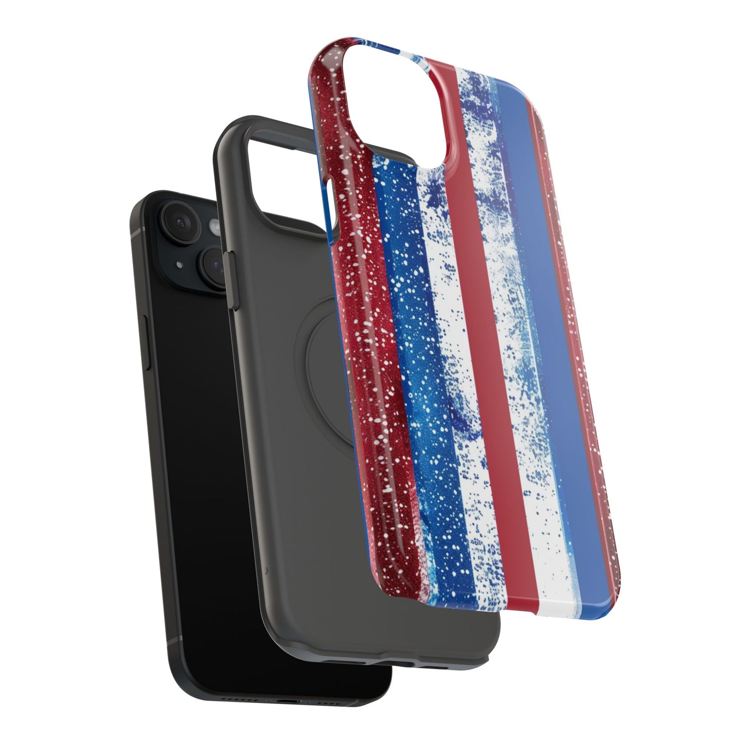 Patriotic Stripes Impact-Resistant Phone Case