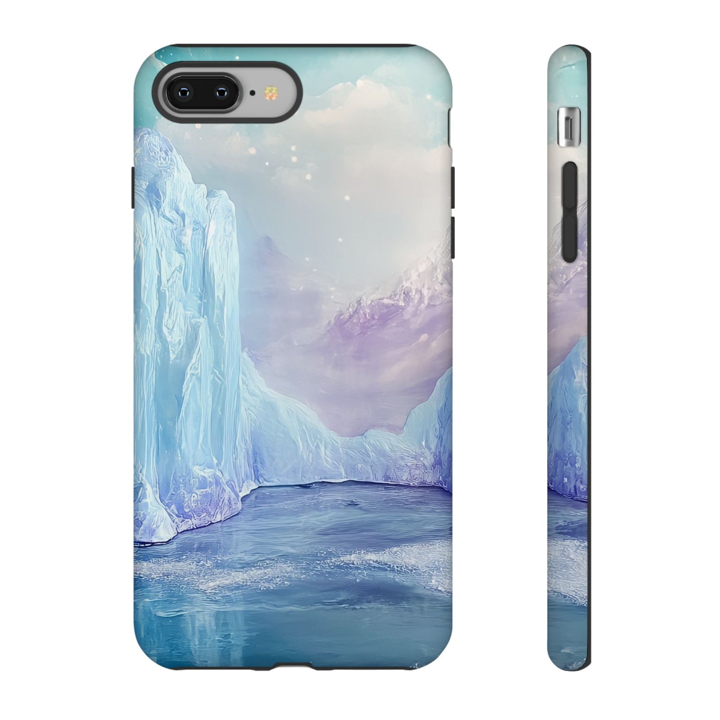 Artistic Phone Case with Iceberg Design