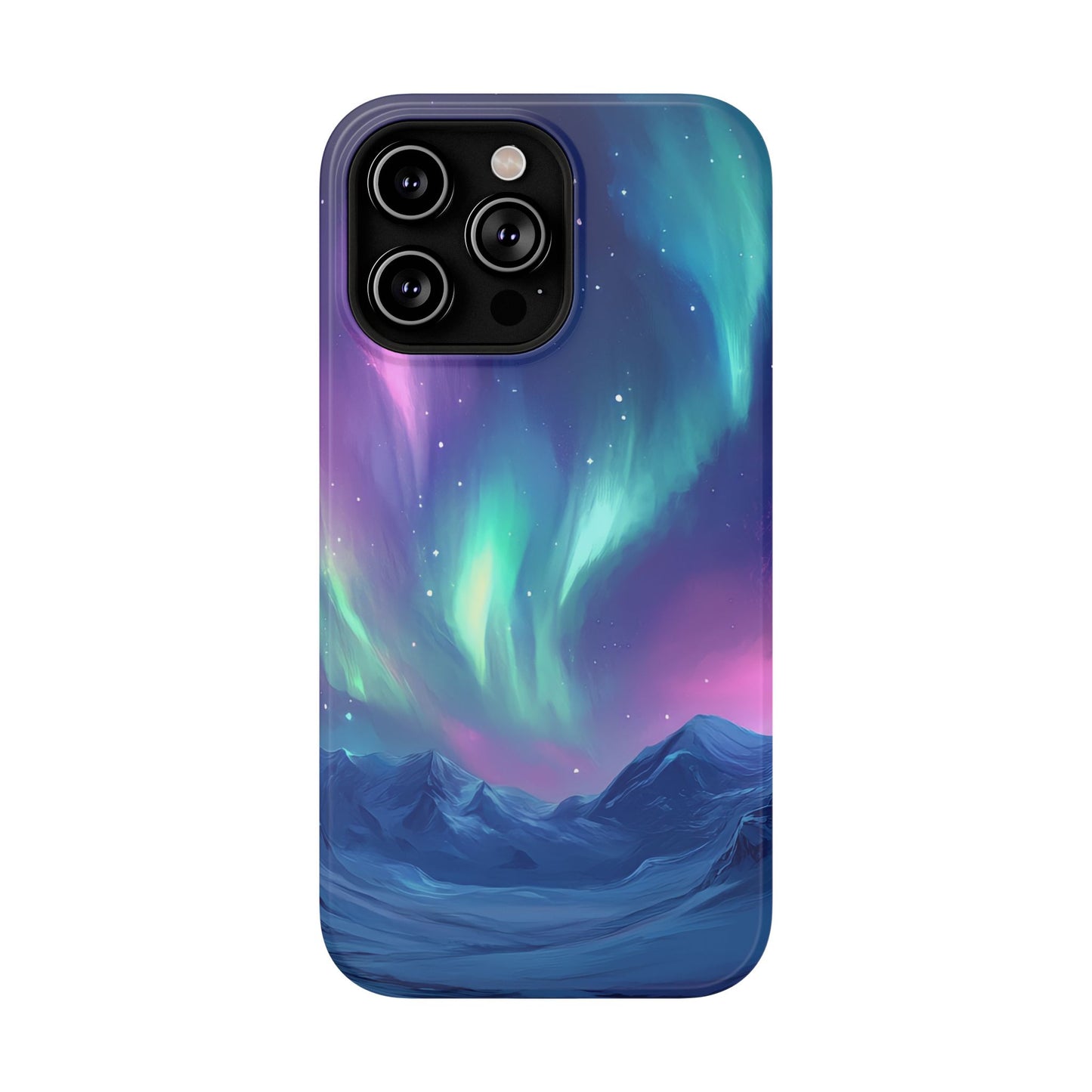 Aurora Borealis Impact-Resistant Phone Case - Colorful Northern Lights Design-2