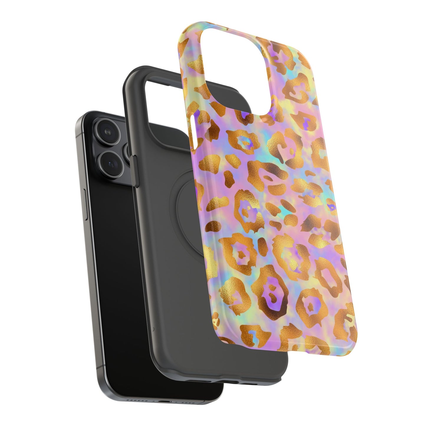 Leopard Print Impact-Resistant Phone Case