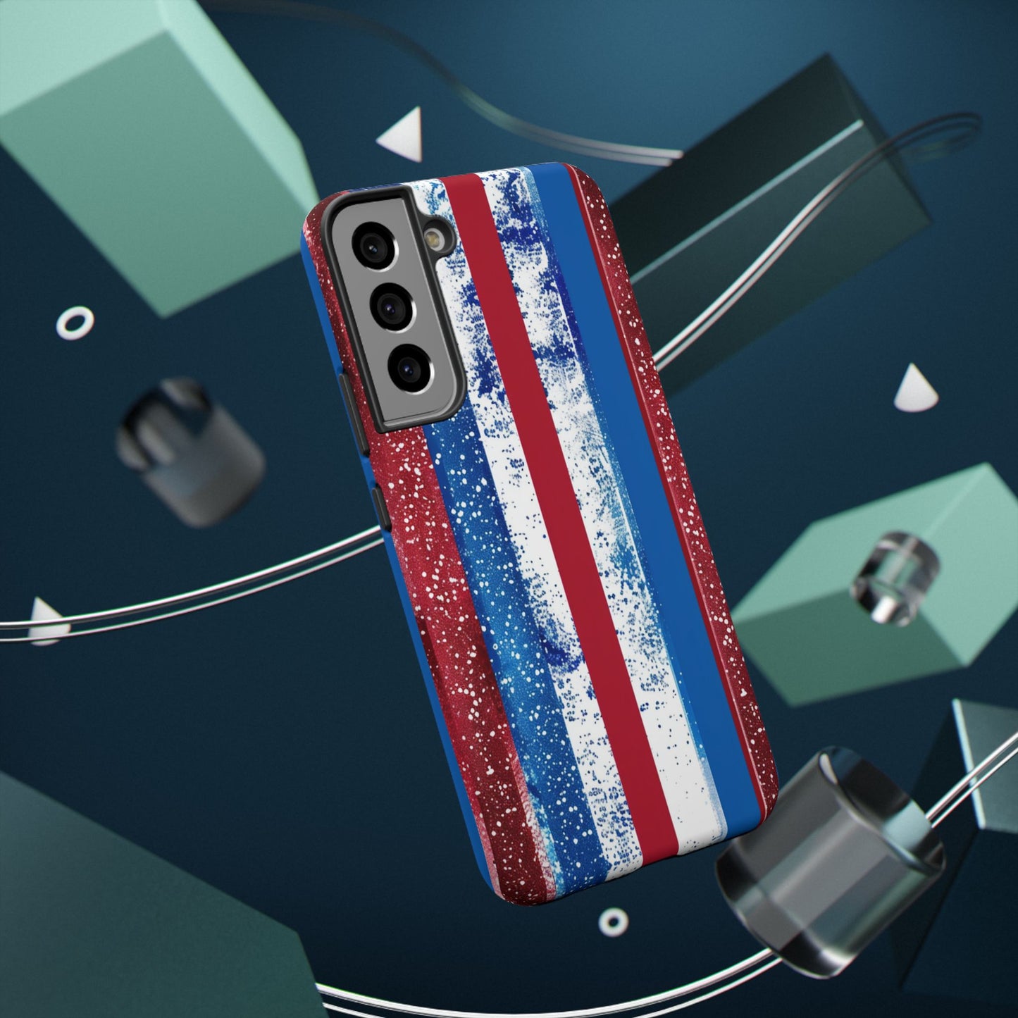 Patriotic Stripes Impact-Resistant Phone Case