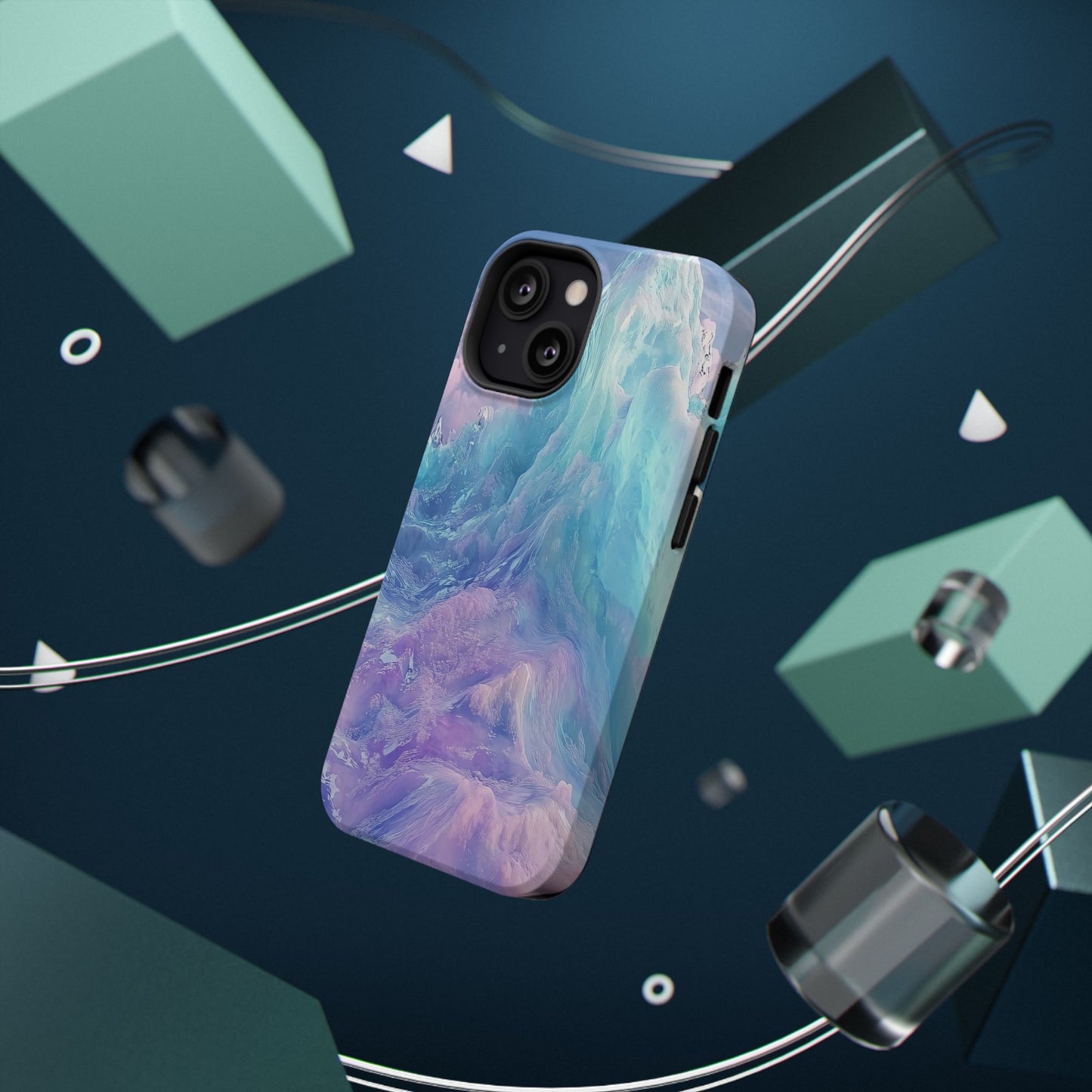 Phone Case - Colorful Abstract Waves Design