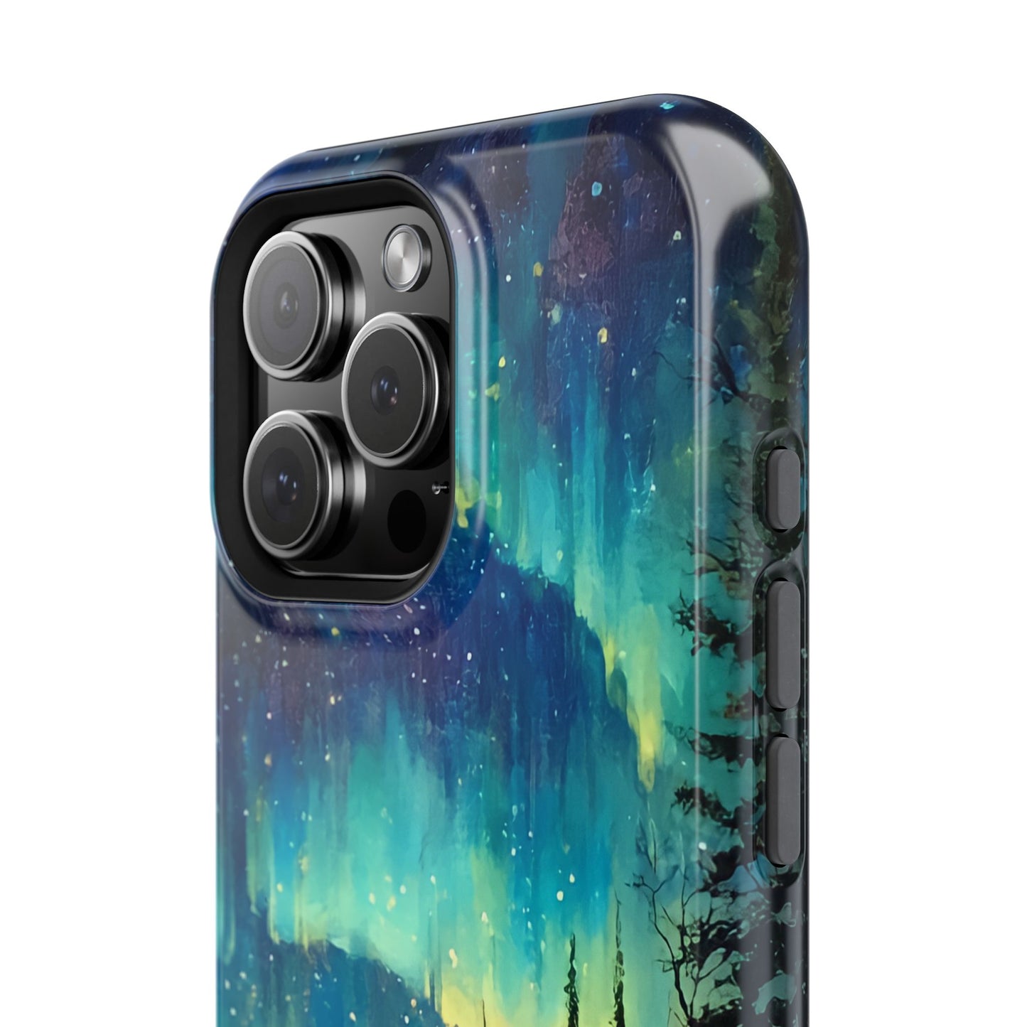 Aurora Borealis Impact-Resistant Phone Case - Durable Protection with Stunning Northern Lights Design
