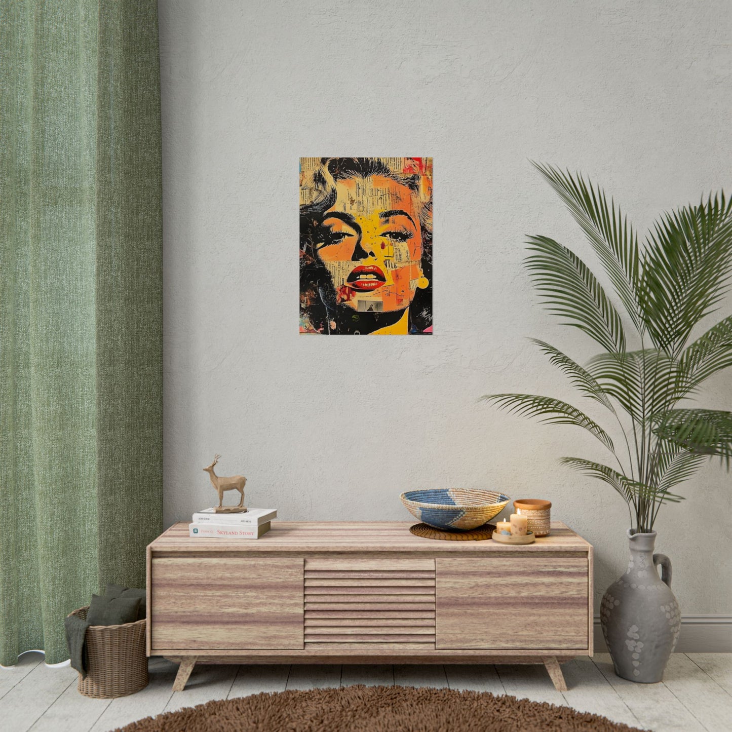 Wall Art Poster - Retro Pop Culture Woman 16, Comic Book Style