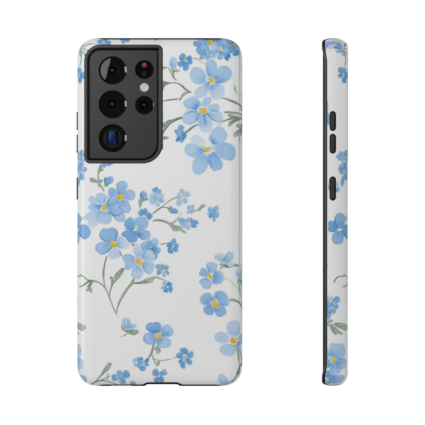 Blue Flower Design Floral Phone Case