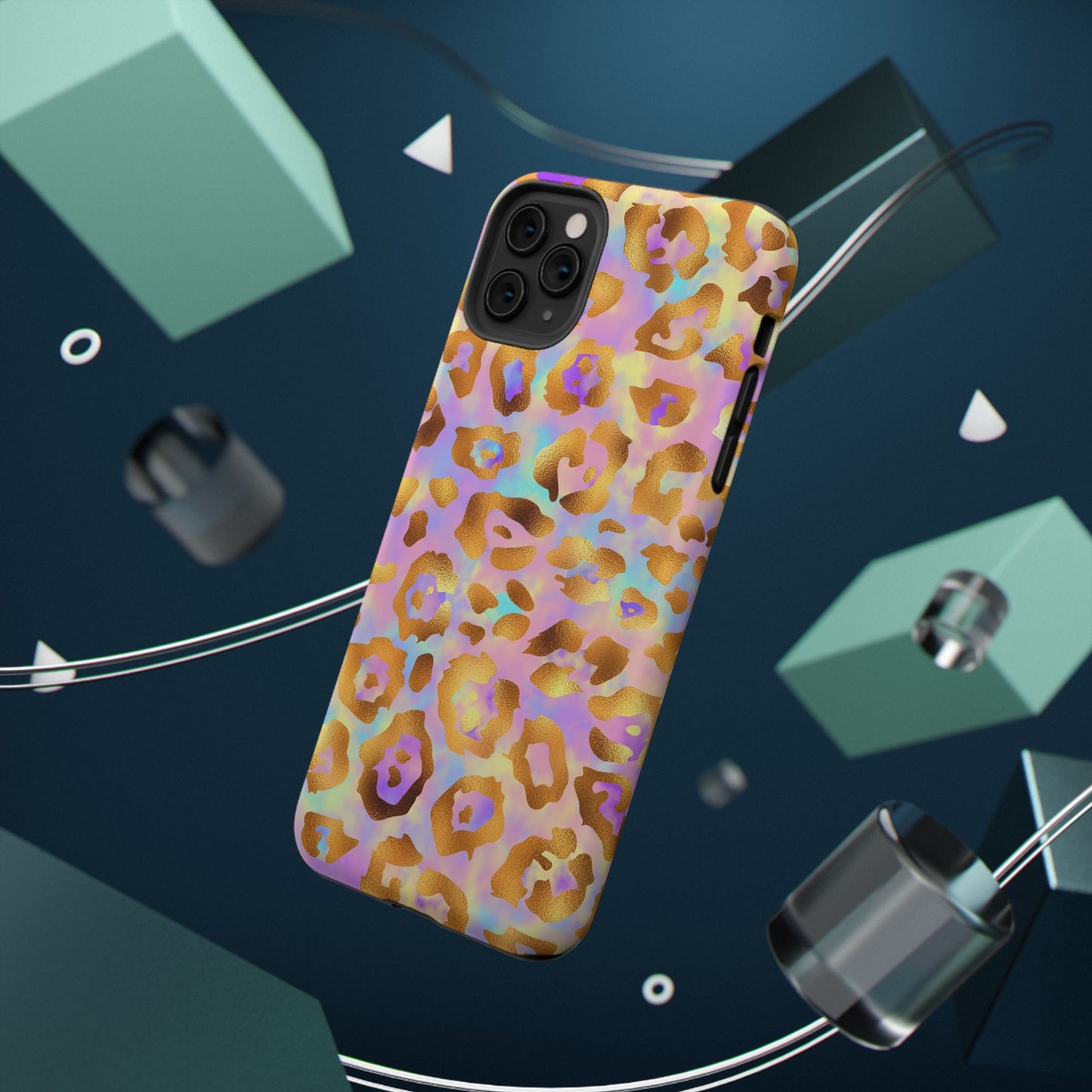Leopard Print Impact-Resistant Phone Case